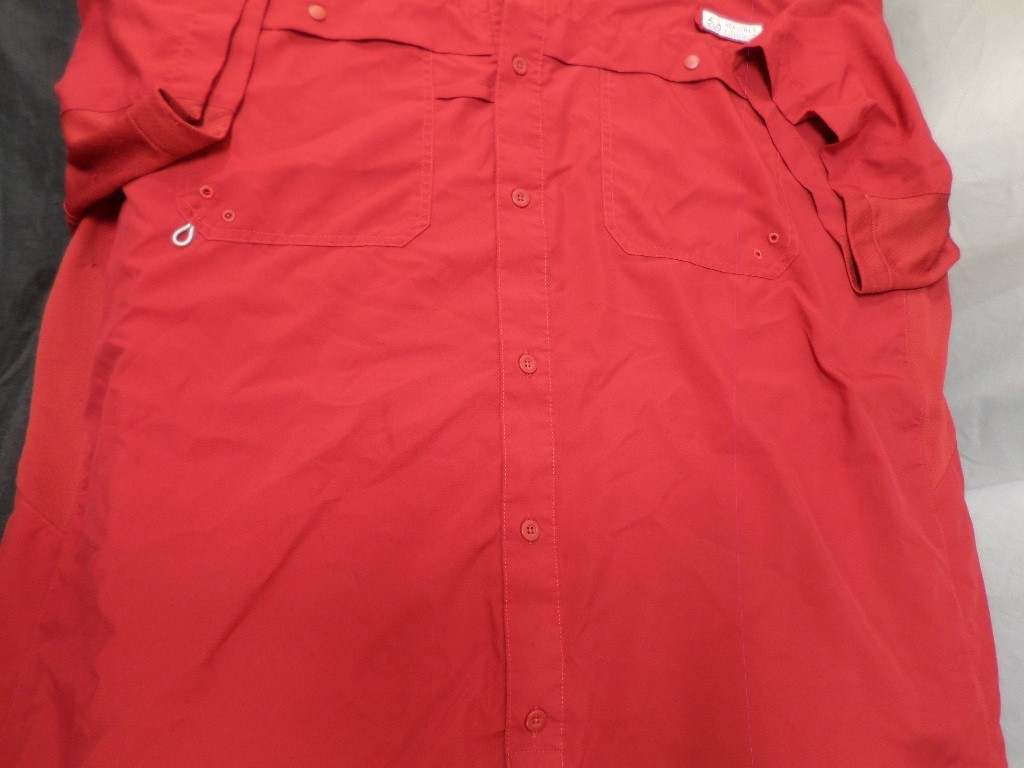 EUC DESIGNER REALTREE FISHING RED BUTTON SHORT SLEEVE SHIRT 3X-LARGE