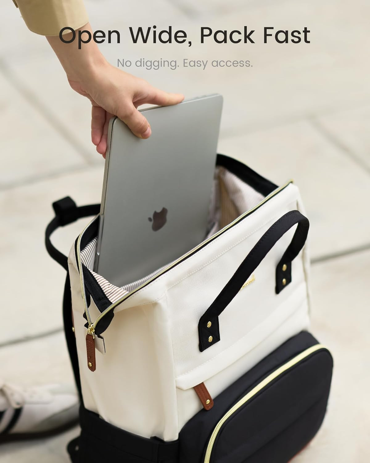 Laptop Backpack for Women, 15.6 Inch Work Business Backpacks Purse with Large Ca
