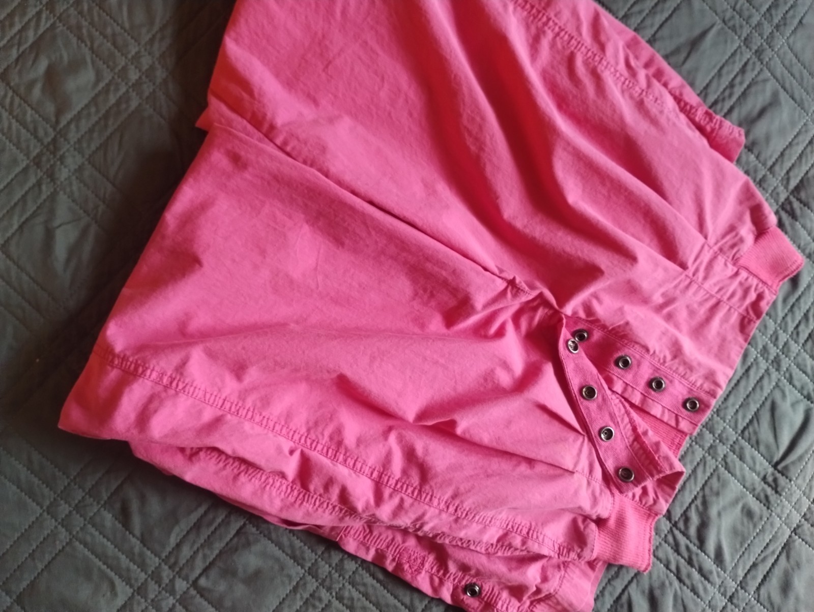We The Free People Pink Parachute Cargo Pants Women’s Size Small Wide Leg Baggy