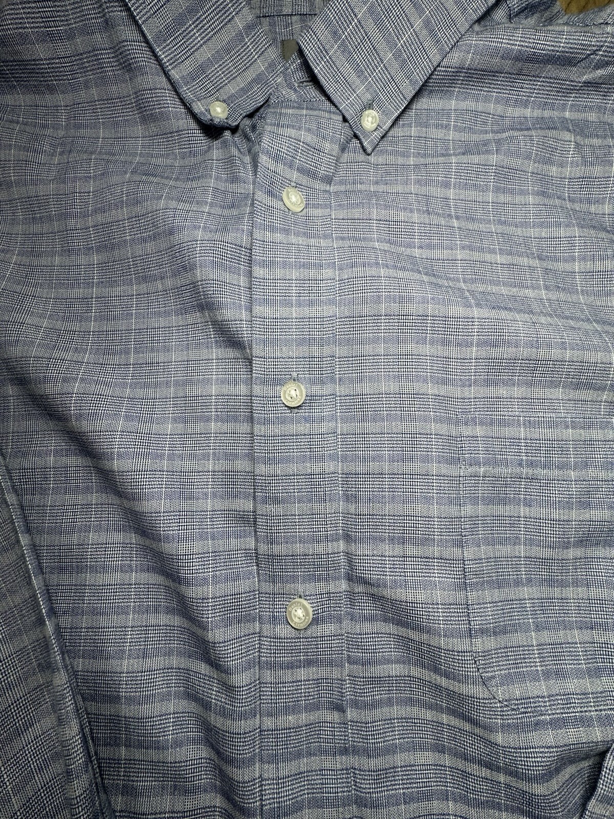 Daniel Cremieux Signature Collection Men’s XXL Blue Plaid Button-Down Shirt