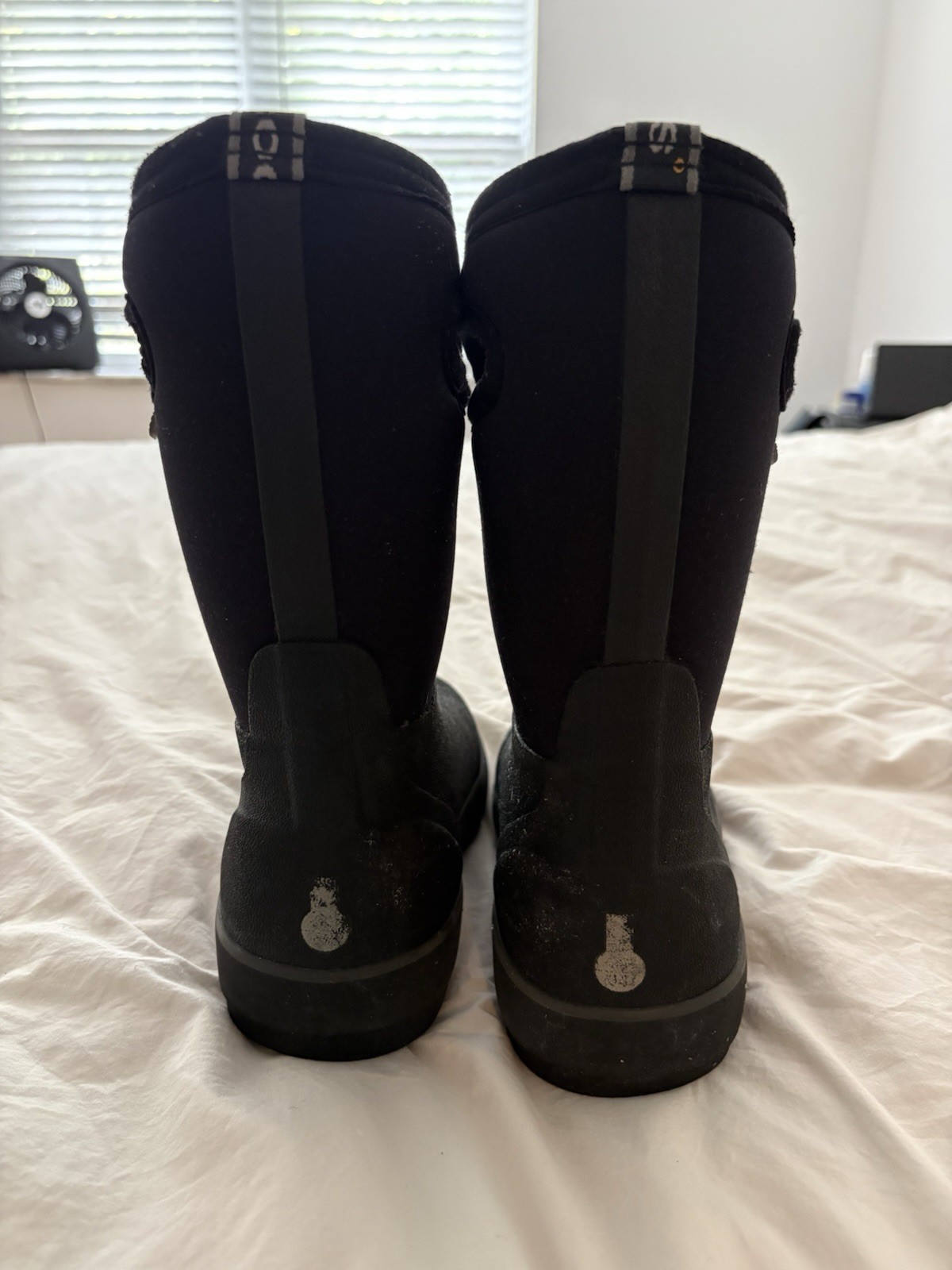 Bogs Classic II Hi Youth Black Rain Boots /US 2 /EU 33 /Rubber Pull-On