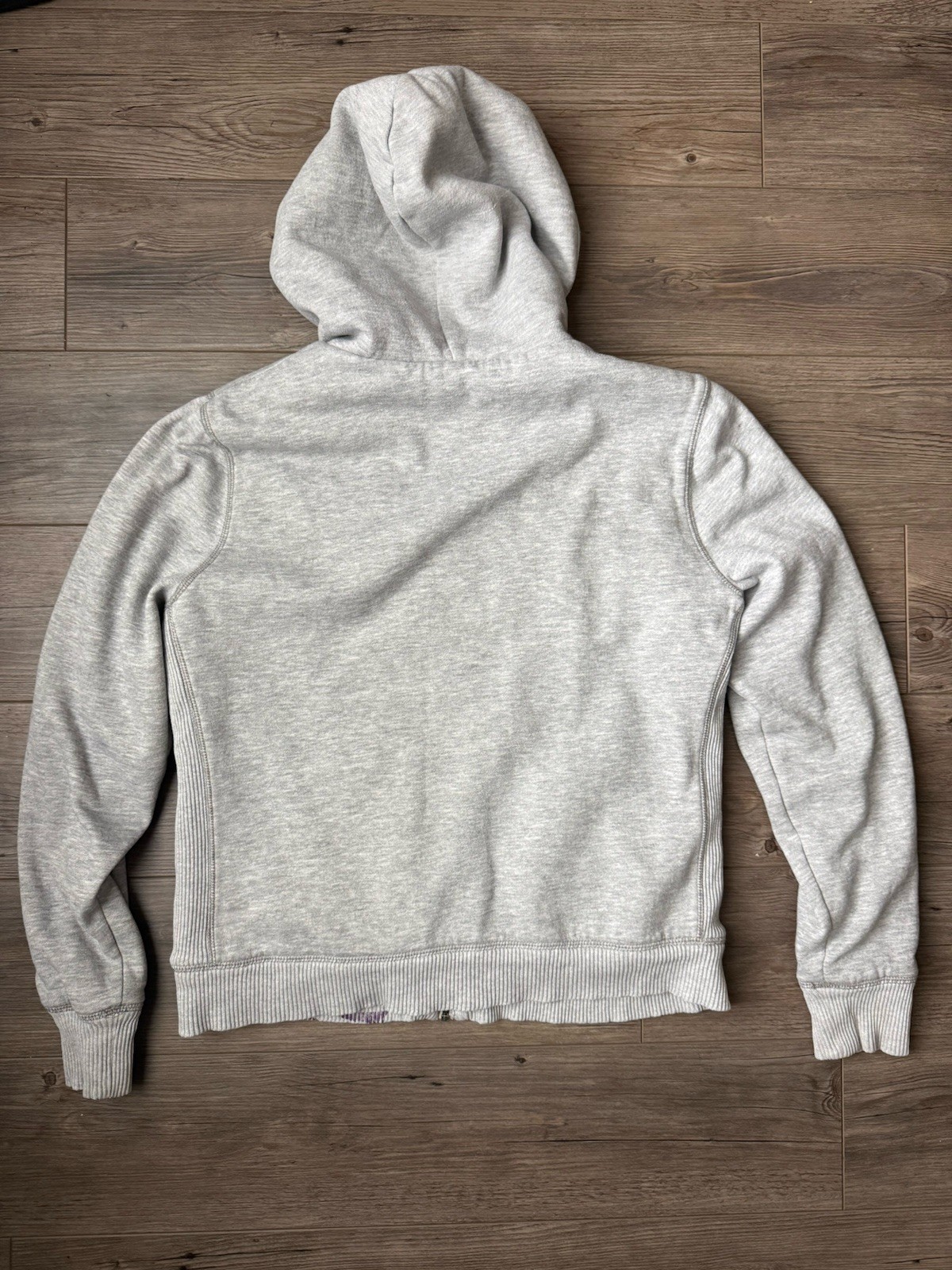 Aéropostale Women’s XL Gray Full Zip Hooded Lined Hoodie w/ Pockets Logo
