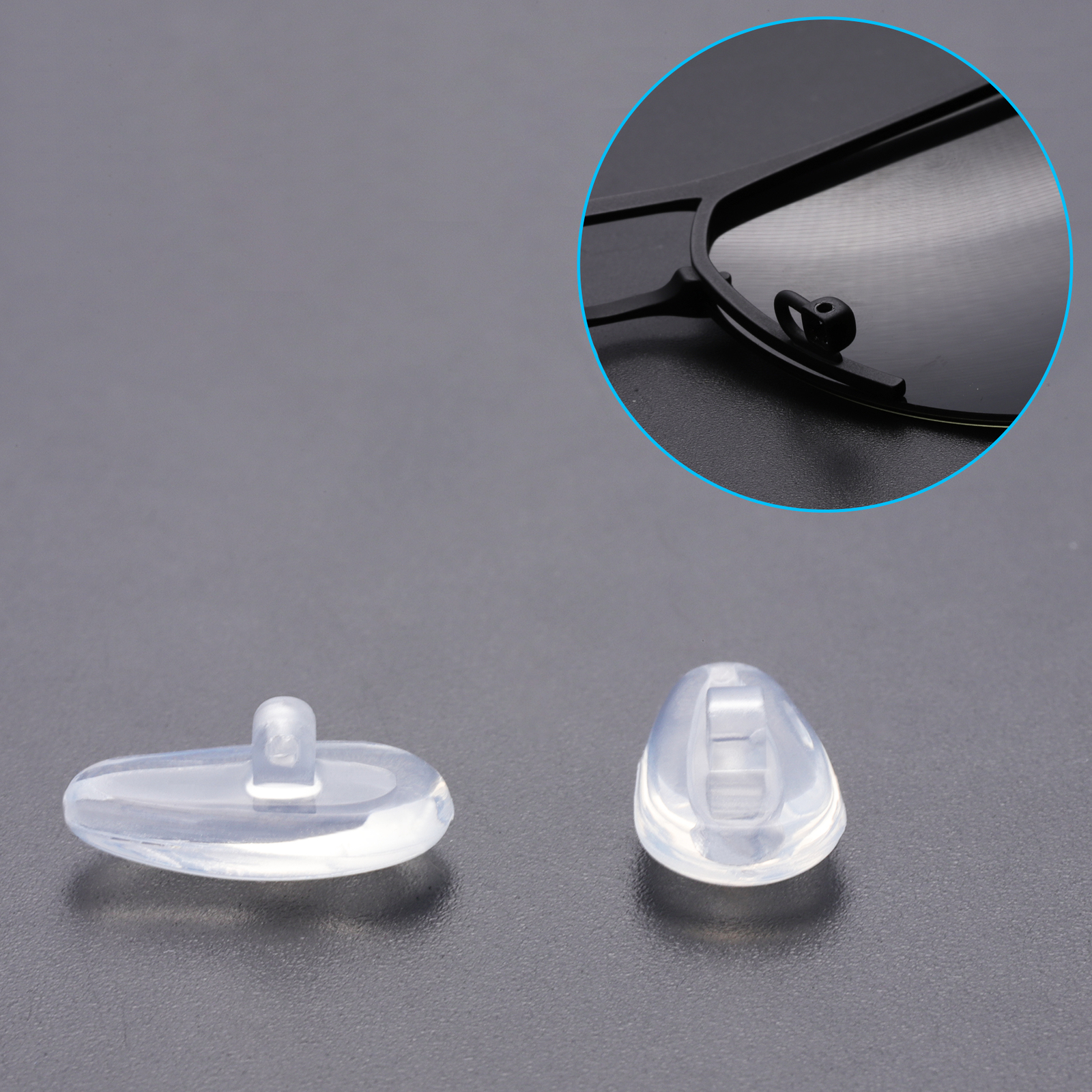 Silicone Replacement Crystal Clear Nose Piece For-Costa Del Mar Helo