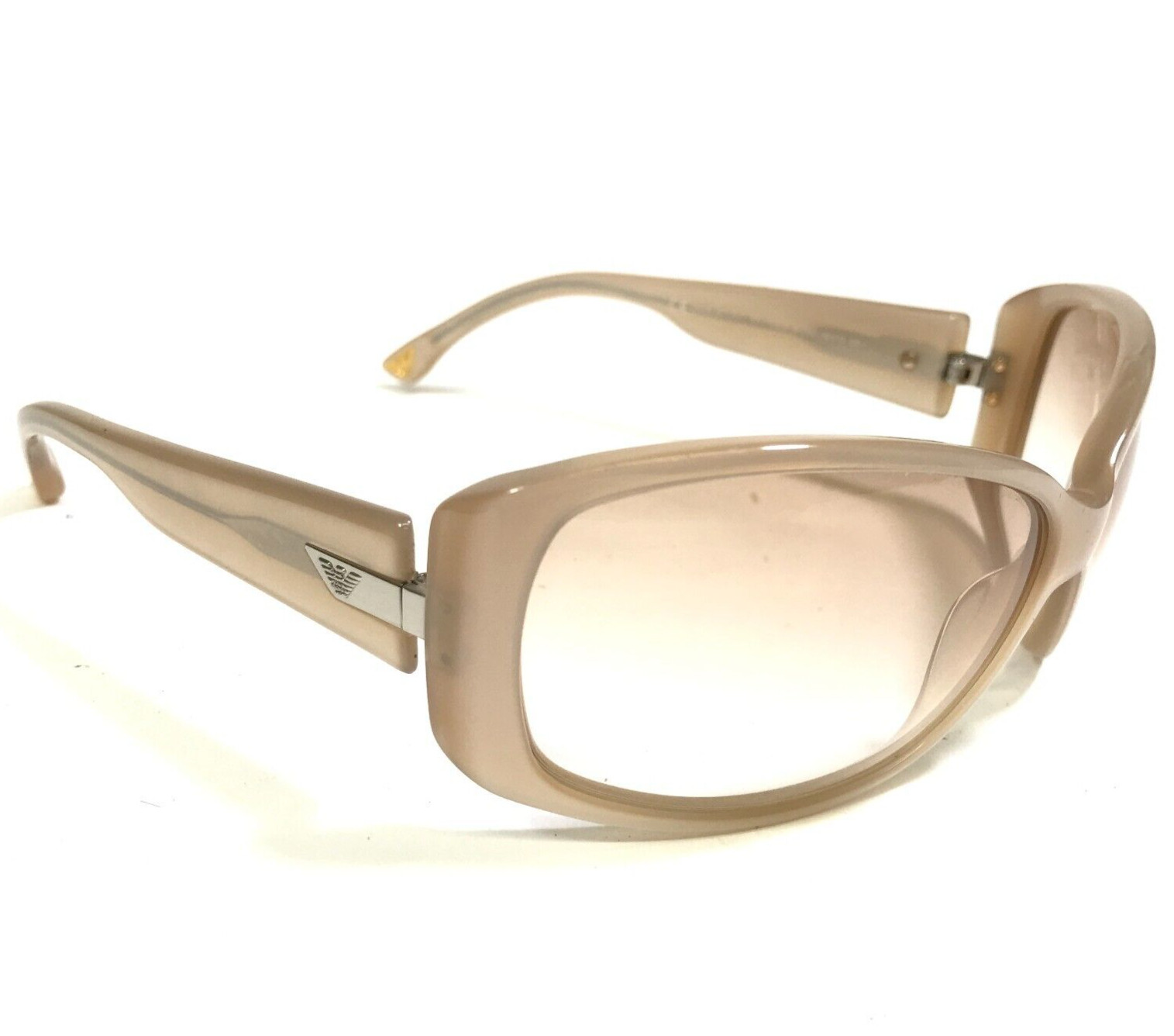 Emporio Armani Sunglasses EA9302/S BCRS7 Nude Wrap Frames with Pink Lenses