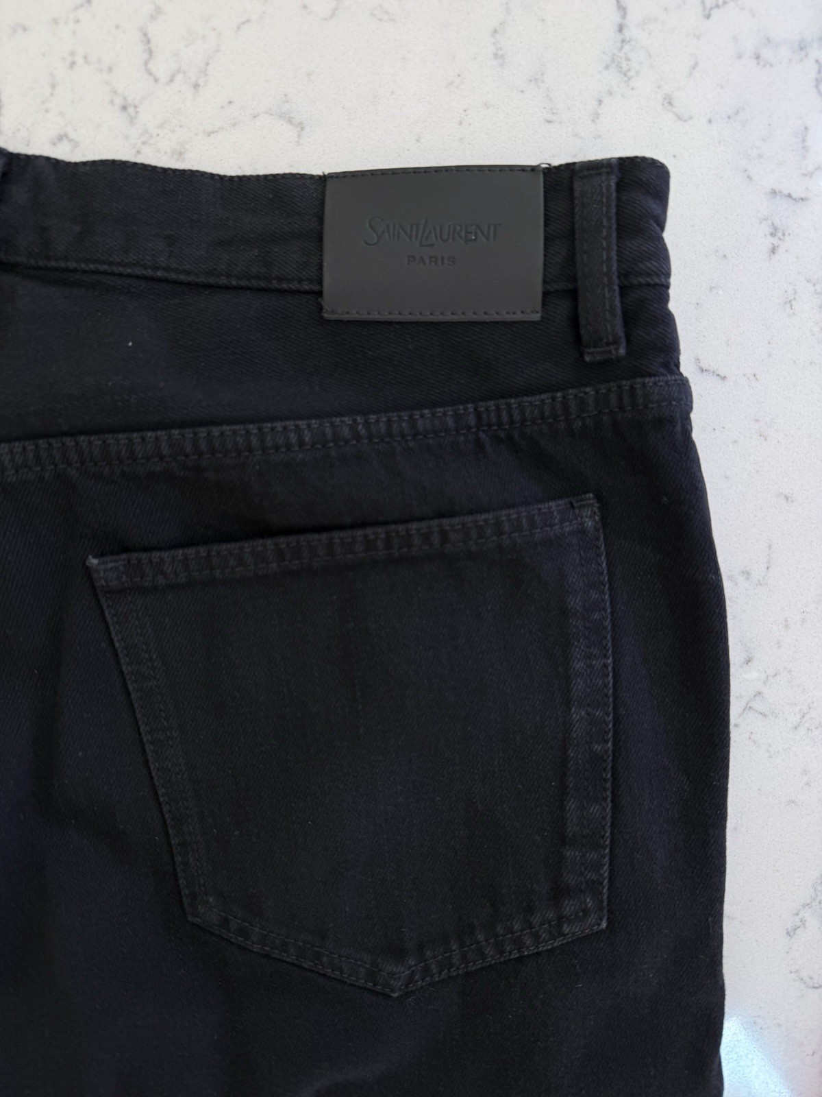 YSL BLACK JEANS 30 Straight Leg Denim Jeans