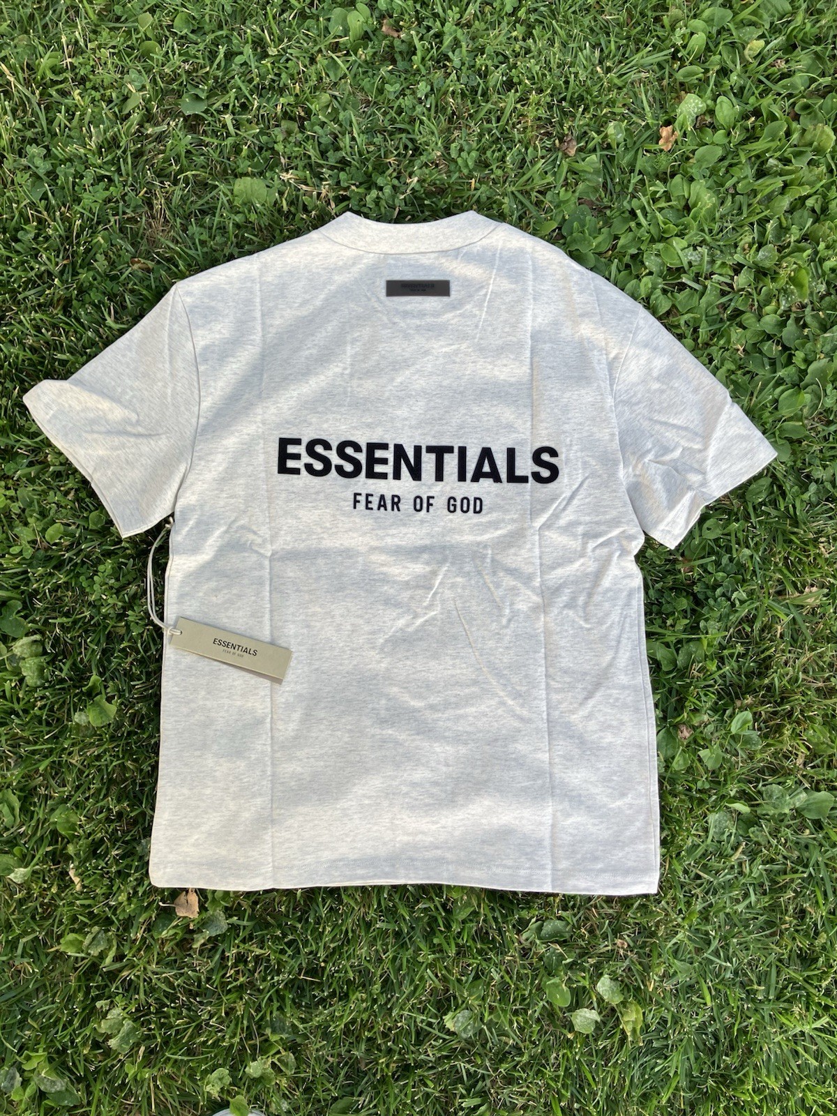 Fear Of God Essential Light Grey T-Shirt | SIZE S