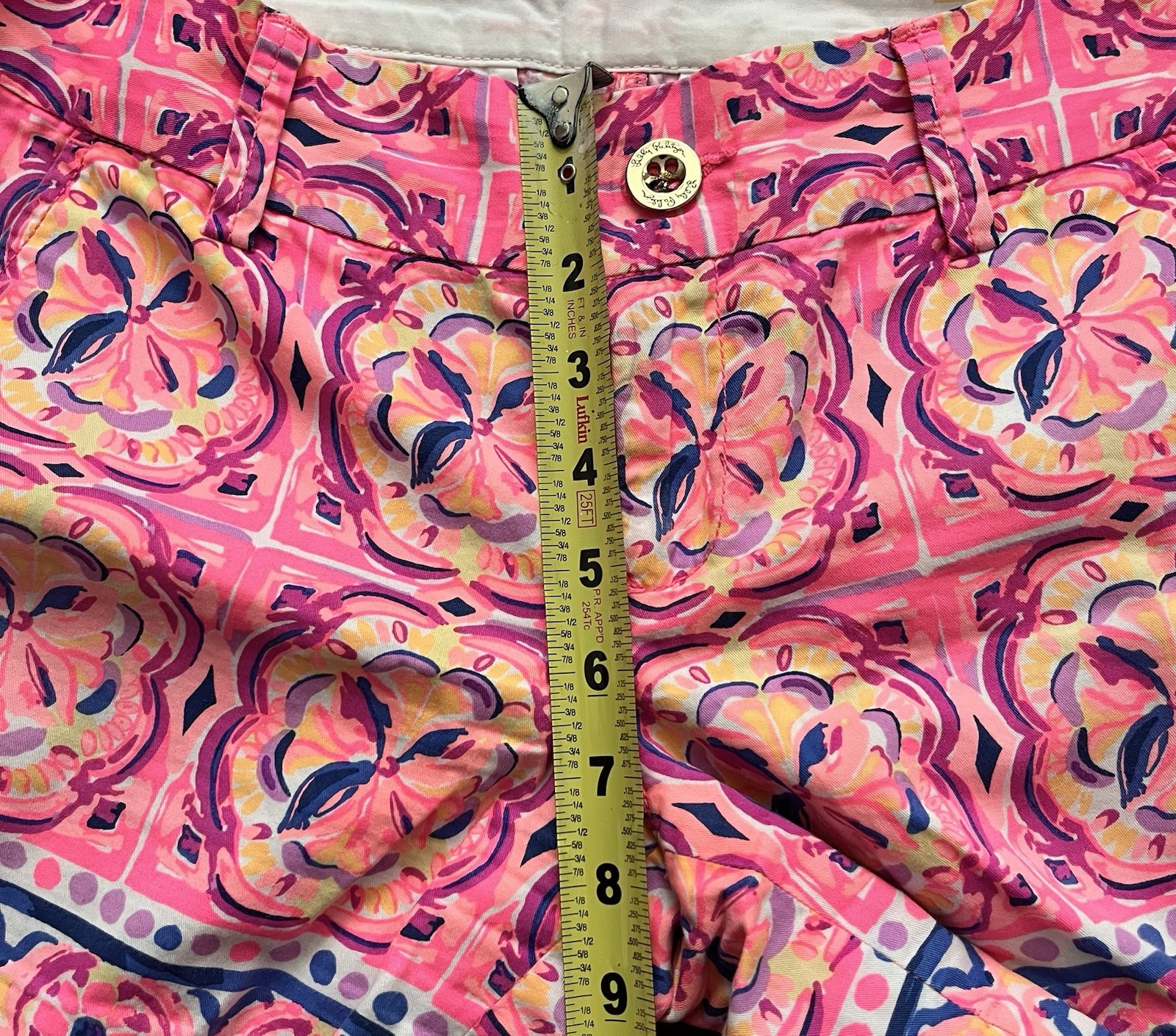 Sz 2 Lilly Pulitzer Callahan Shorts Pink Fusion Rock