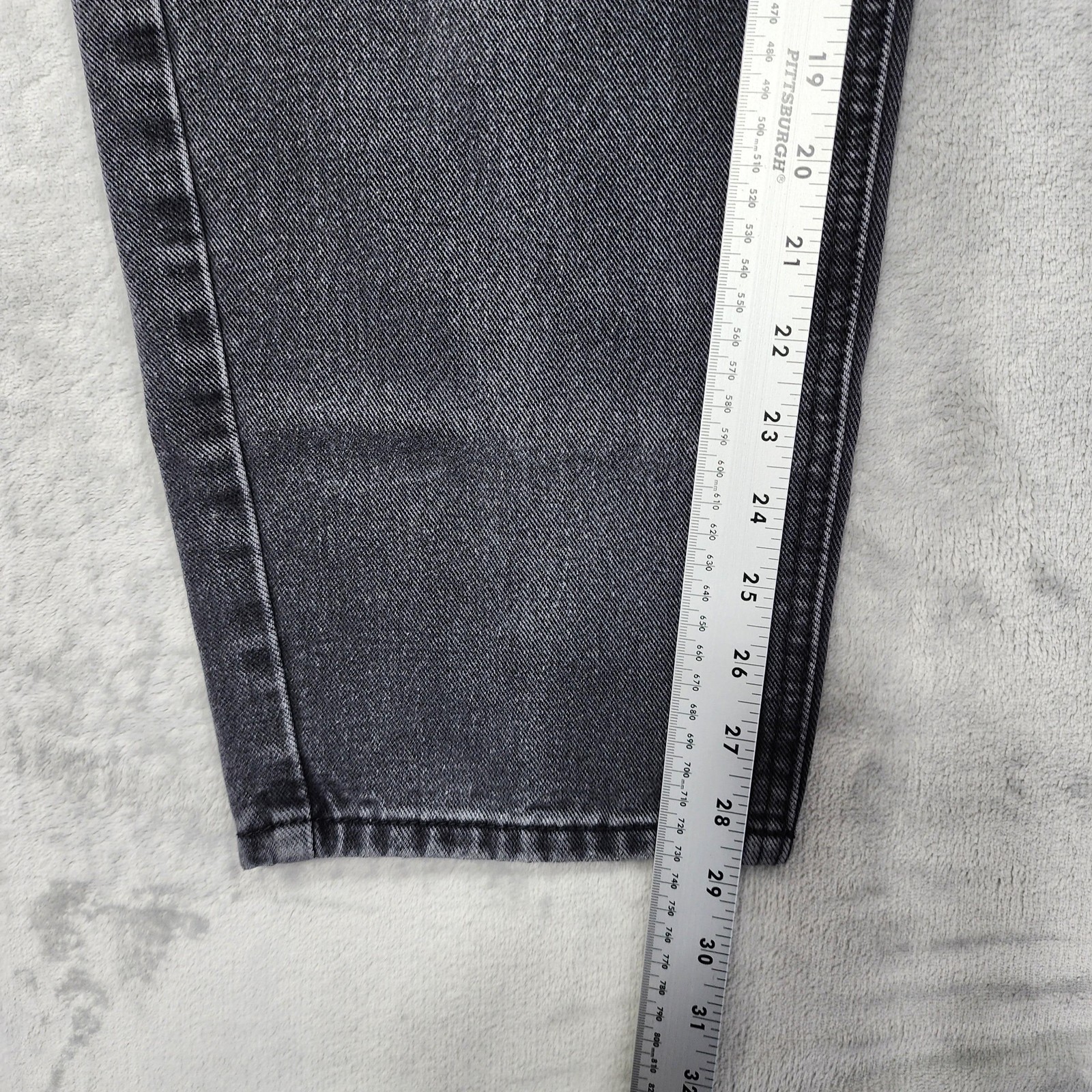 PrettyLittleThing Jeans Womens 6 Gray Denim Boyfriend Tapered Relaxed Distressed