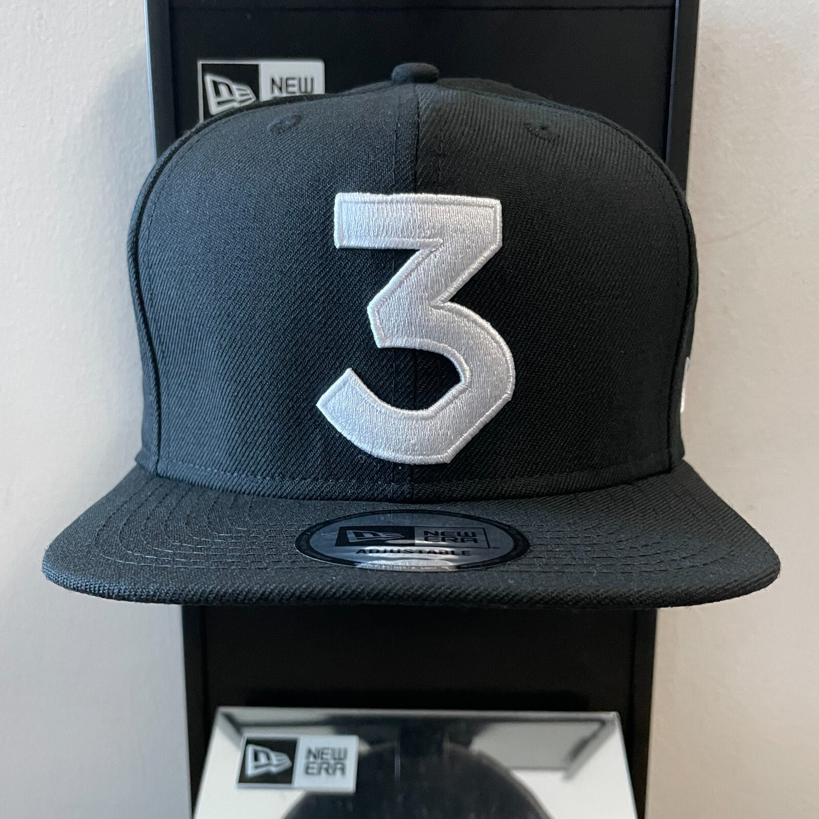 Chance the Rapper ‘3’ Logo 9FIFTY Adjustable Snap-Back New Era Cap – Black