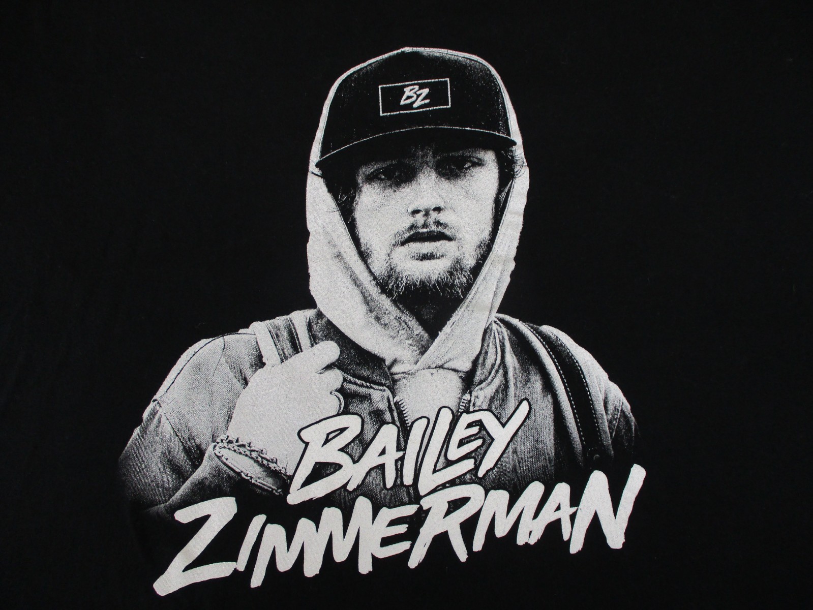 Bailey Zimmerman Rock and a Hard Place 2023 Tour Shirt 3XL Black (B)