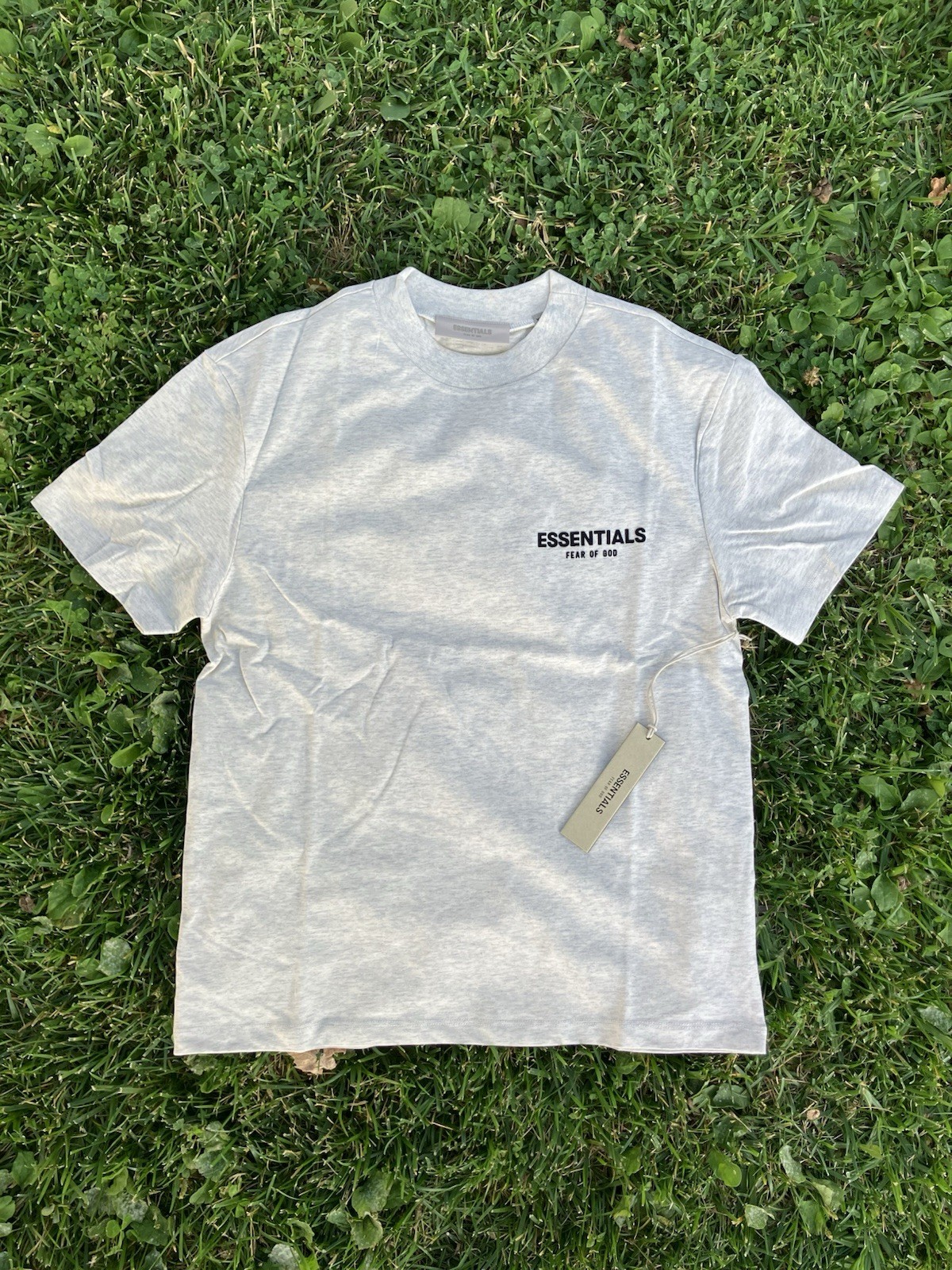Fear Of God Essential Light Grey T-Shirt | SIZE S