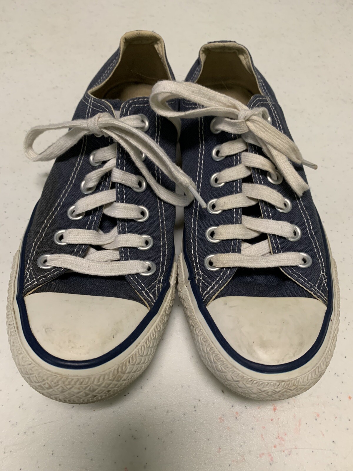 Converse Chuck Taylor All Star Low Navy/White M9697 Men 5 Women 7 Preowned