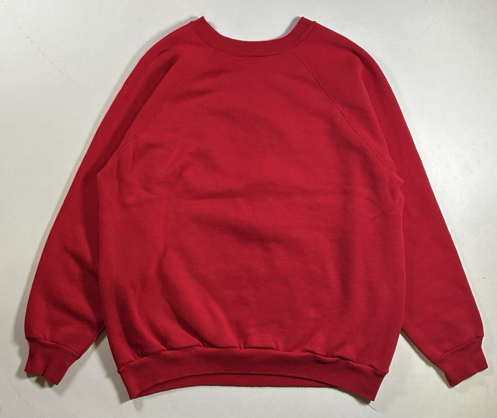 Vintage St John’s Red Storm Banned Logo Red Crewneck Sweatshirt 22.75×26.75 Rare