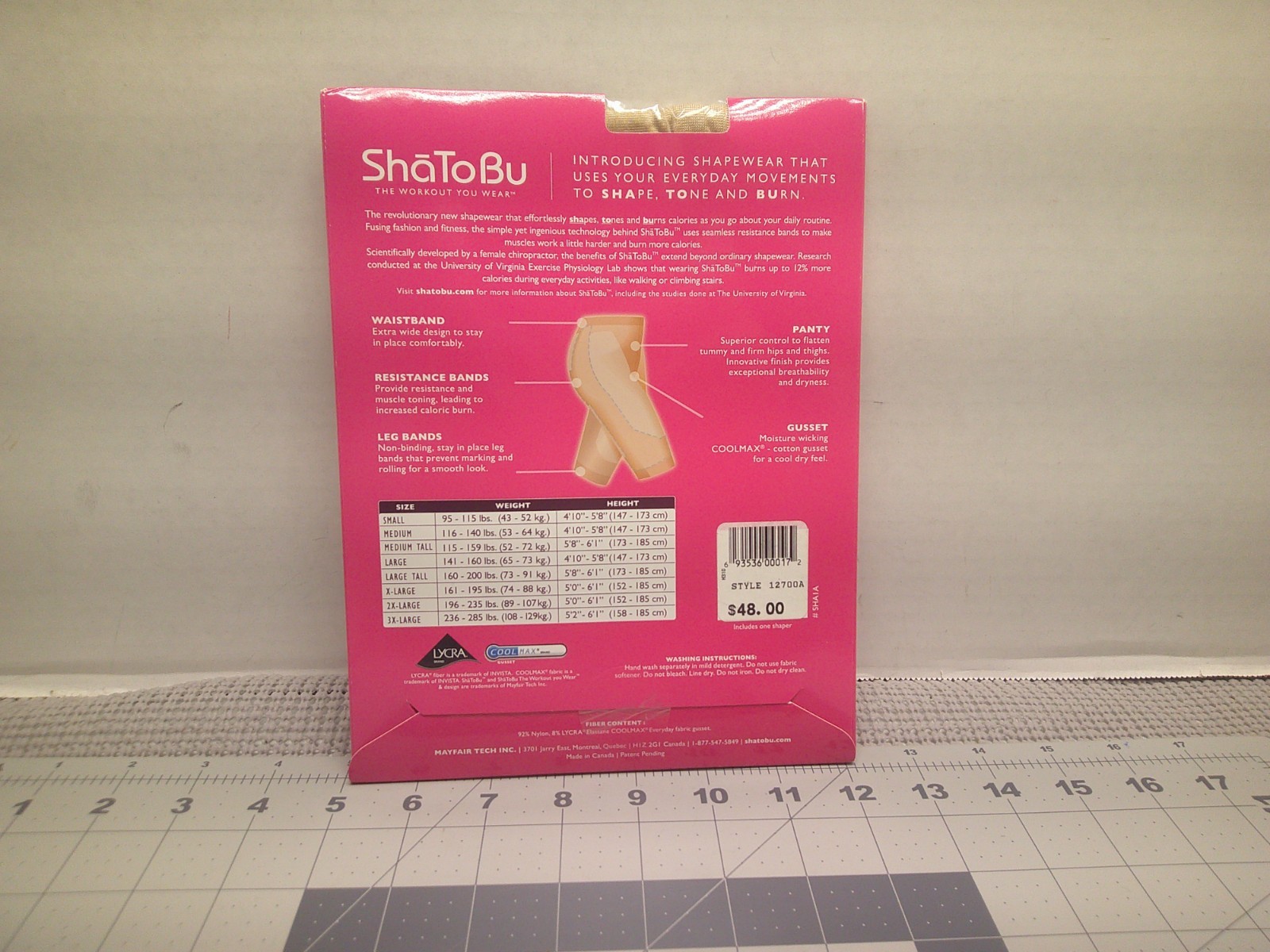 Shatobu Waist To Knee Calorie Burning Shaper Buff Large Tall