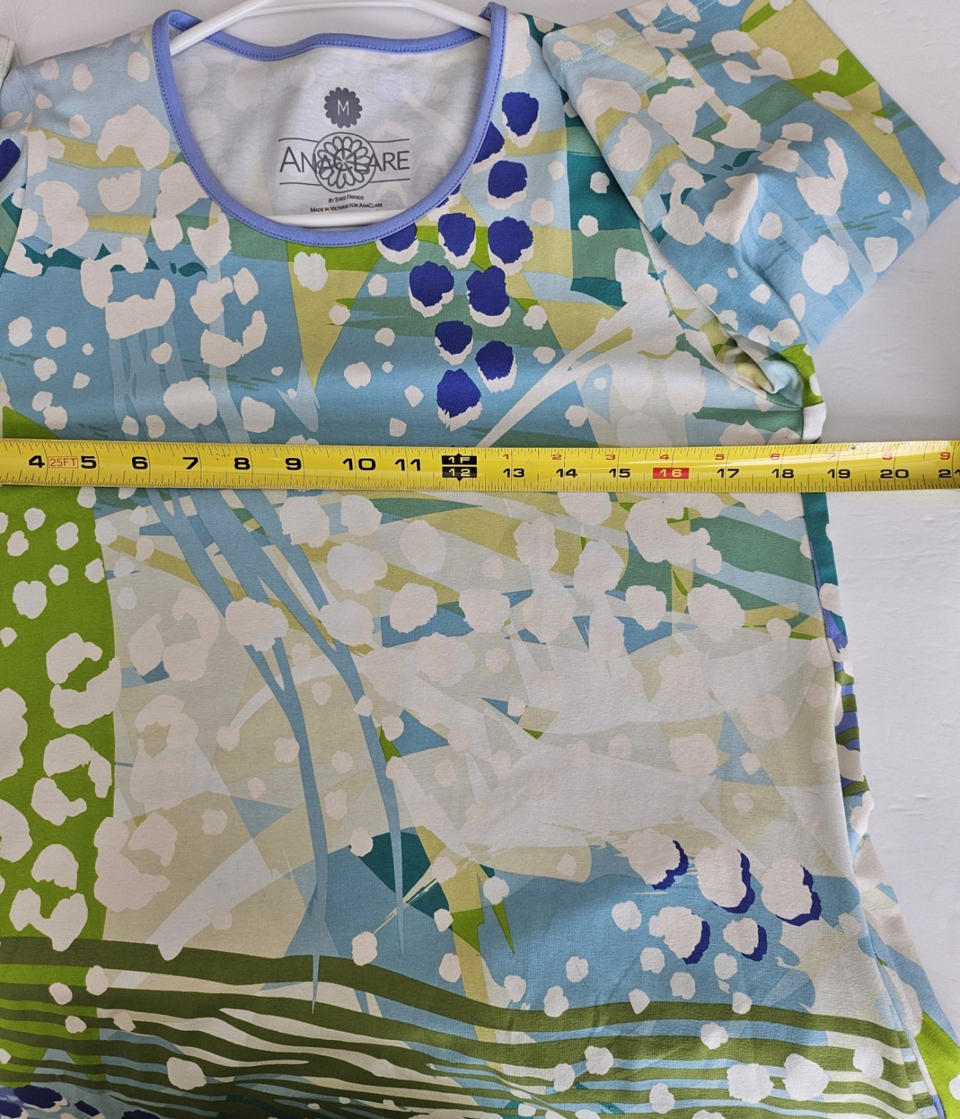 Ana Clare Medium Sundress Blue Green Tropical Beachy