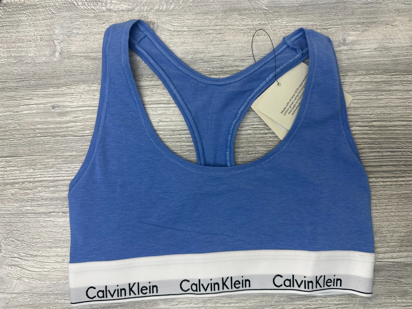 Calvin Klein Icon Logo Bralette Bra Modern Cotton Full Coverage Racerback Unline