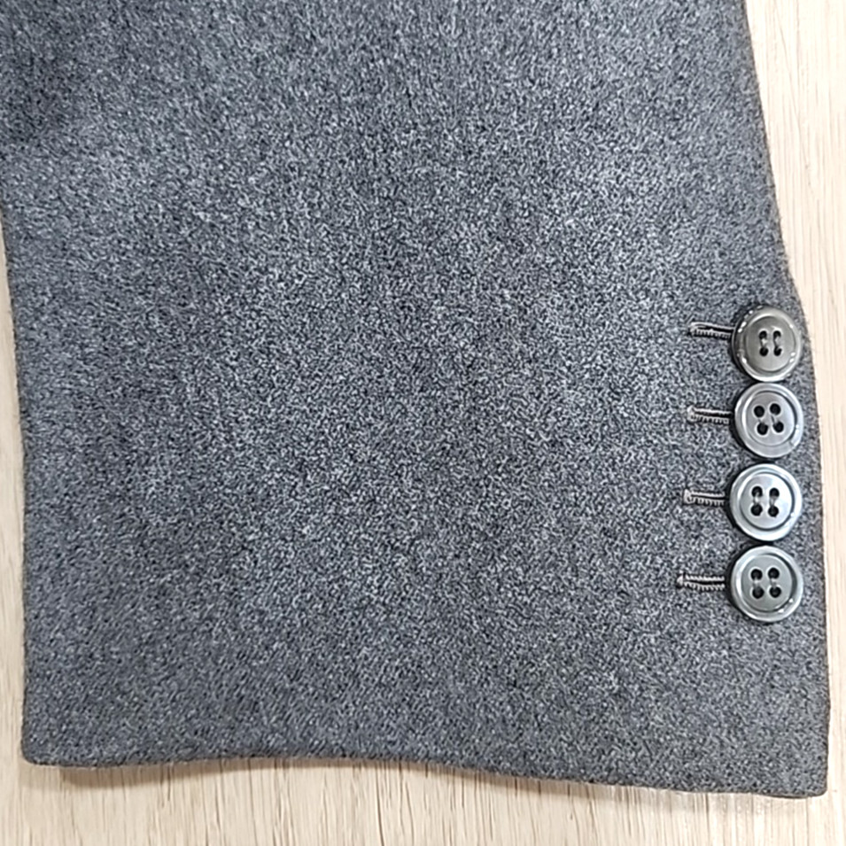 Brioni Bespoke 100% Wool Suit Men 42R Gray 2 Button Pleated Cuffed Pants Italy