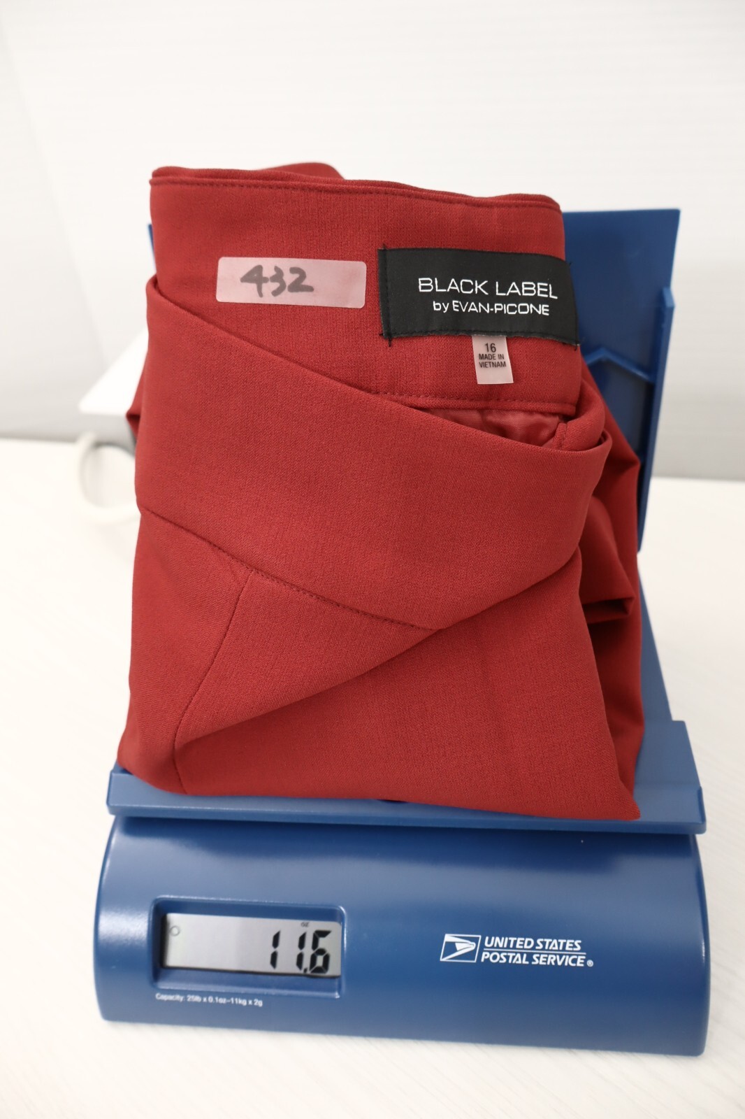 BLACK LABEL By EVAN PICONE Womens Polyester Pleated Skirt Lined Deep Red Size 16