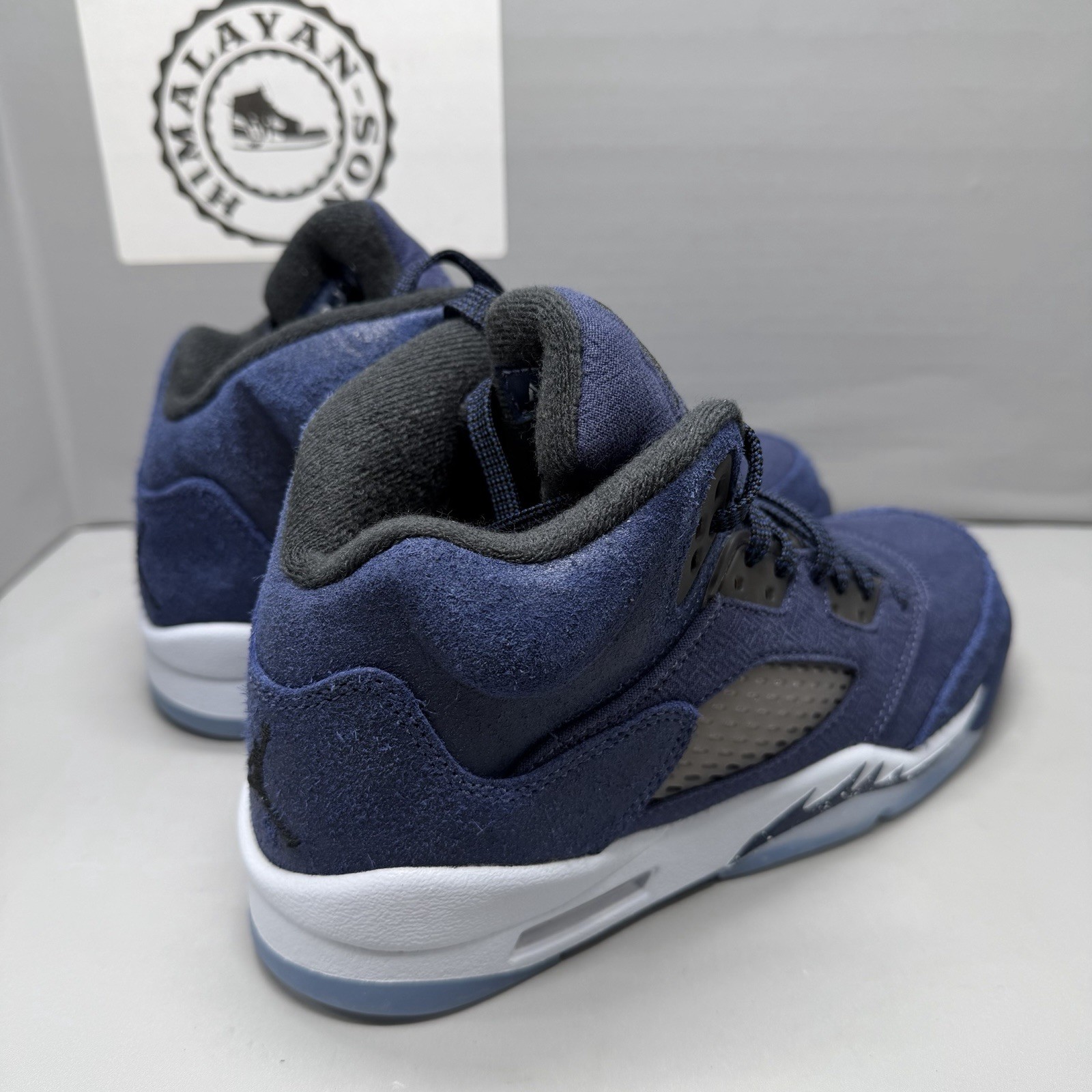 Air Jordan 5 Retro Midnight Navy Sneaker FN5452-400 Youth Sz 6Y Women 7.5 Bgrade