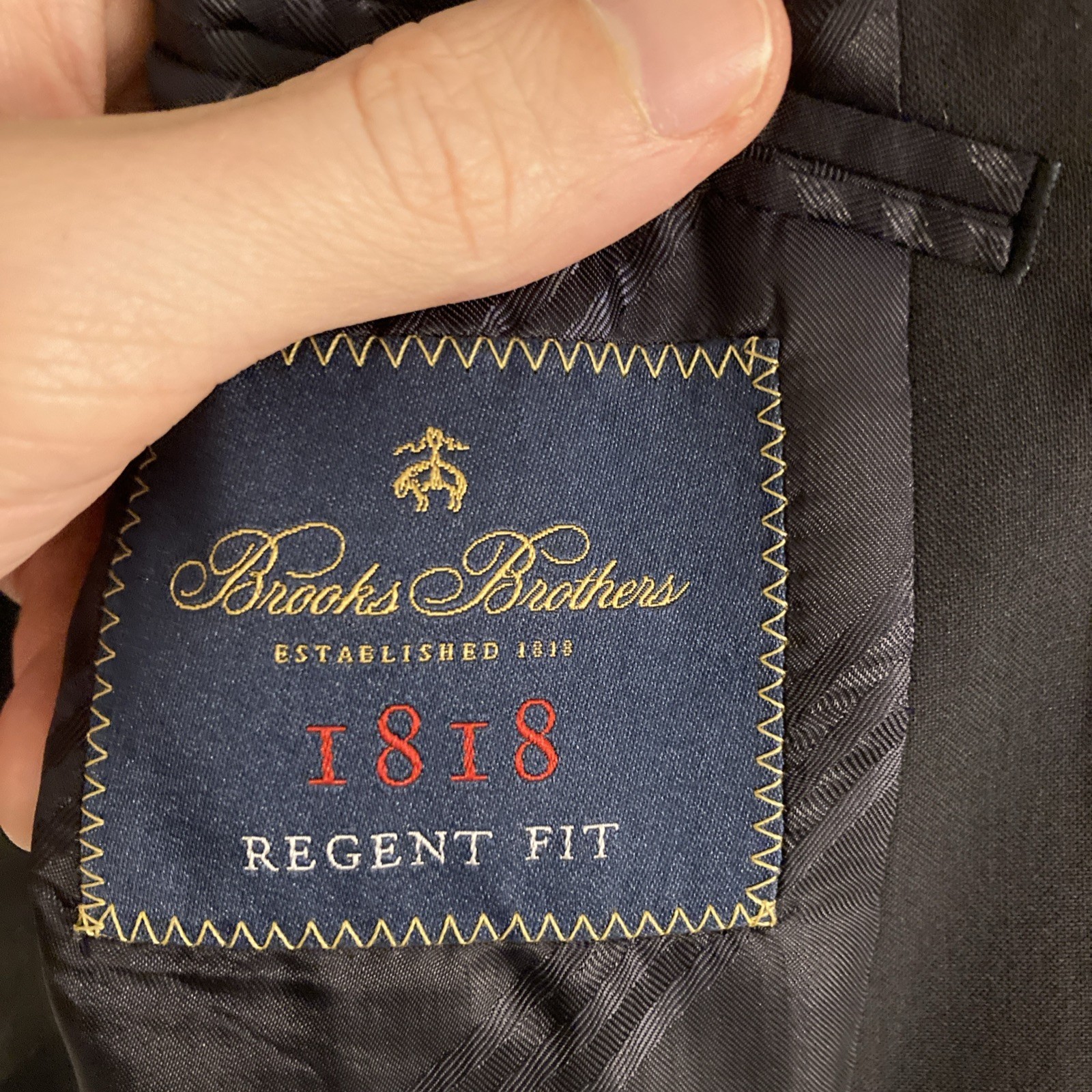 Brooks Brothers 1818 Blazer 41R Regent Fit Vitale Barberis Canonico Wool Italy