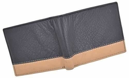 Men’s Center Flap Double ID Bifold Premium Leather Wallet