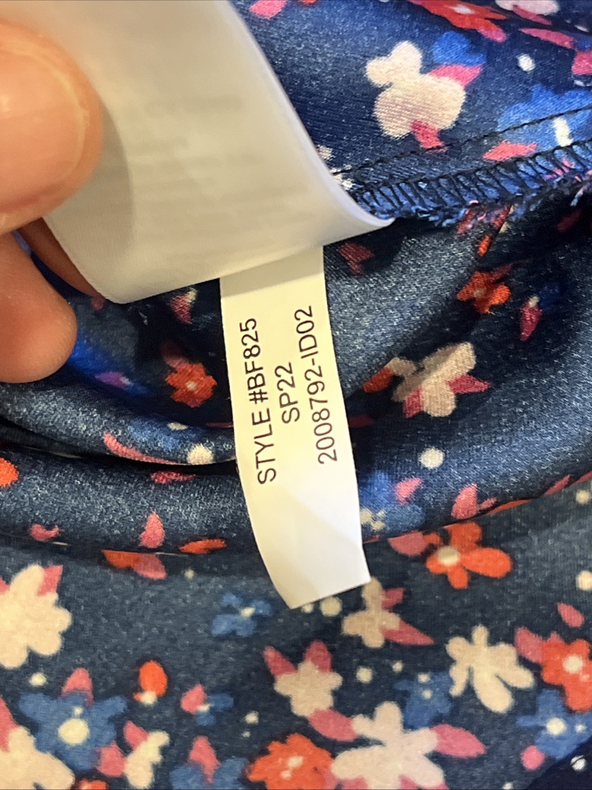 J Crew XXL Blue Floral High Ruffle Neck Long sleeve Blouse Top Shirt Women’s