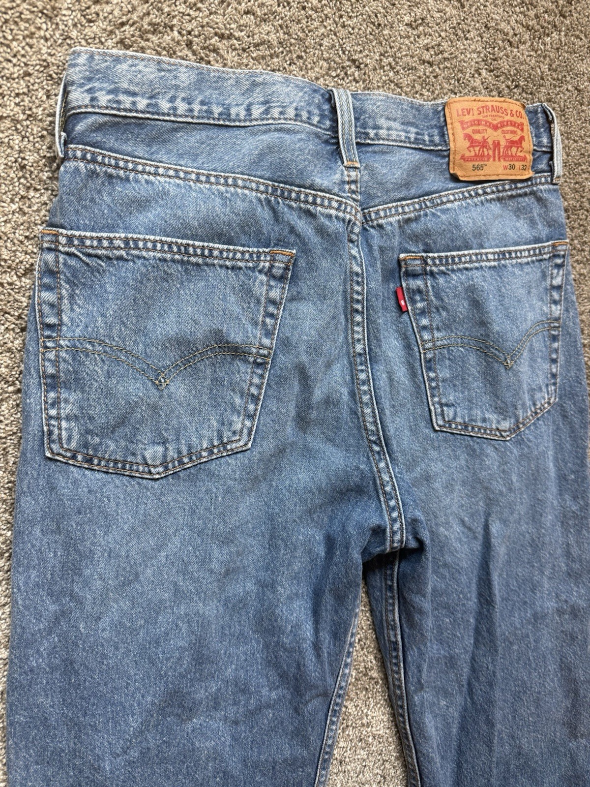 Levi’s Blue Denim Jeans Relaxed Fit Straight Leg