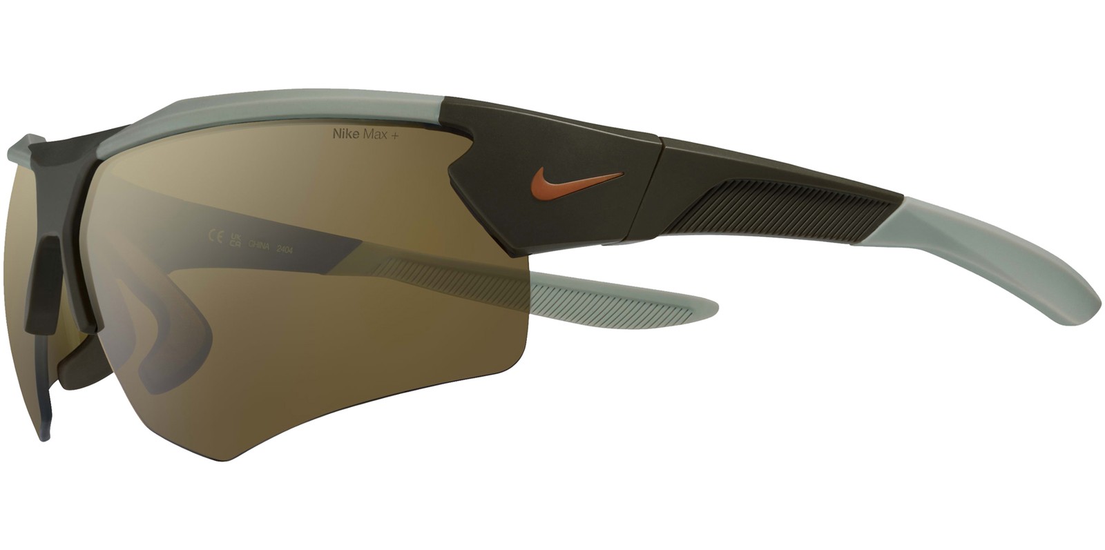 Nike Cloak Duo E Men’s Semi-Rimless Sport Wrap Sunglasses w/ Max + Lens EV24037
