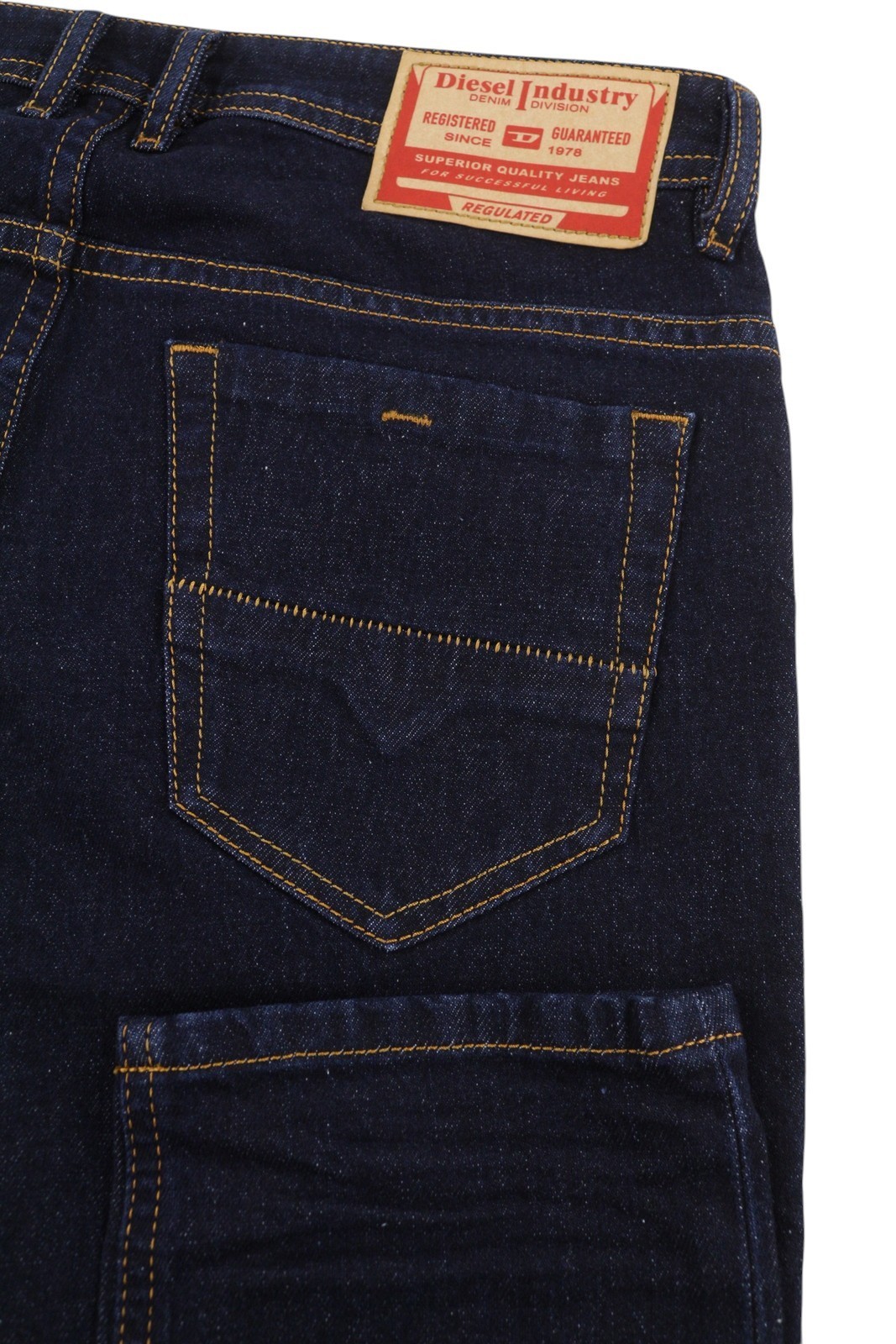 DIESEL Thommer R07R2 Men Jeans W38/L32 Dark Blue Slim Fit Low Waist RRP150 *