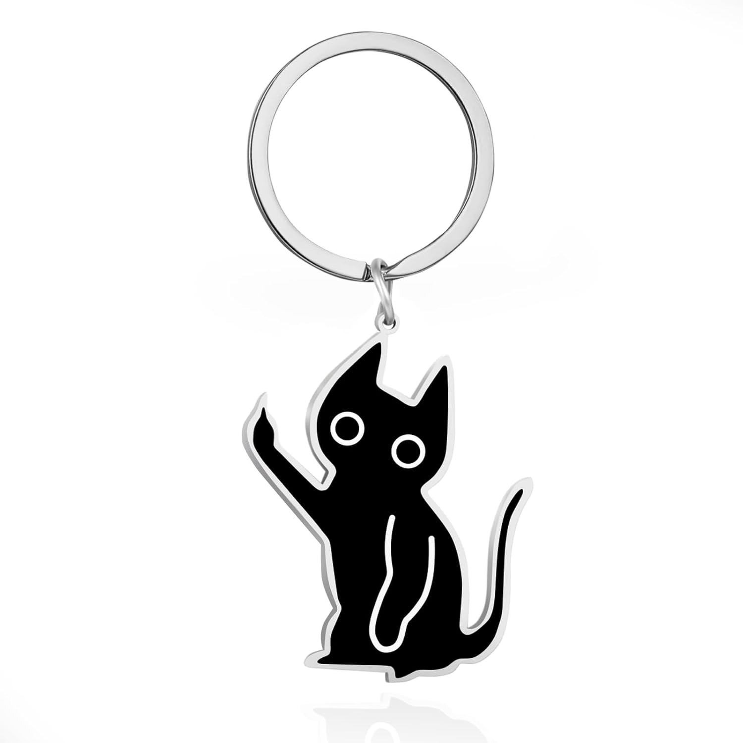 Cat Key Chain, Cute Keychain for Women Cool Stuff Decor Cat Keychain Gifts for C