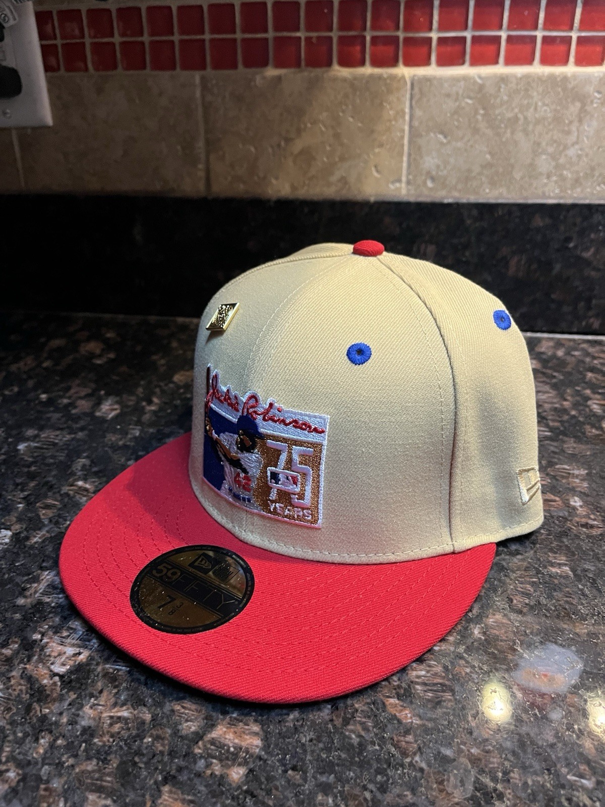 Jackie Robinson 75 Years New Era Hat 59 Fifty Size 7 3/8 Capsule Exclusive