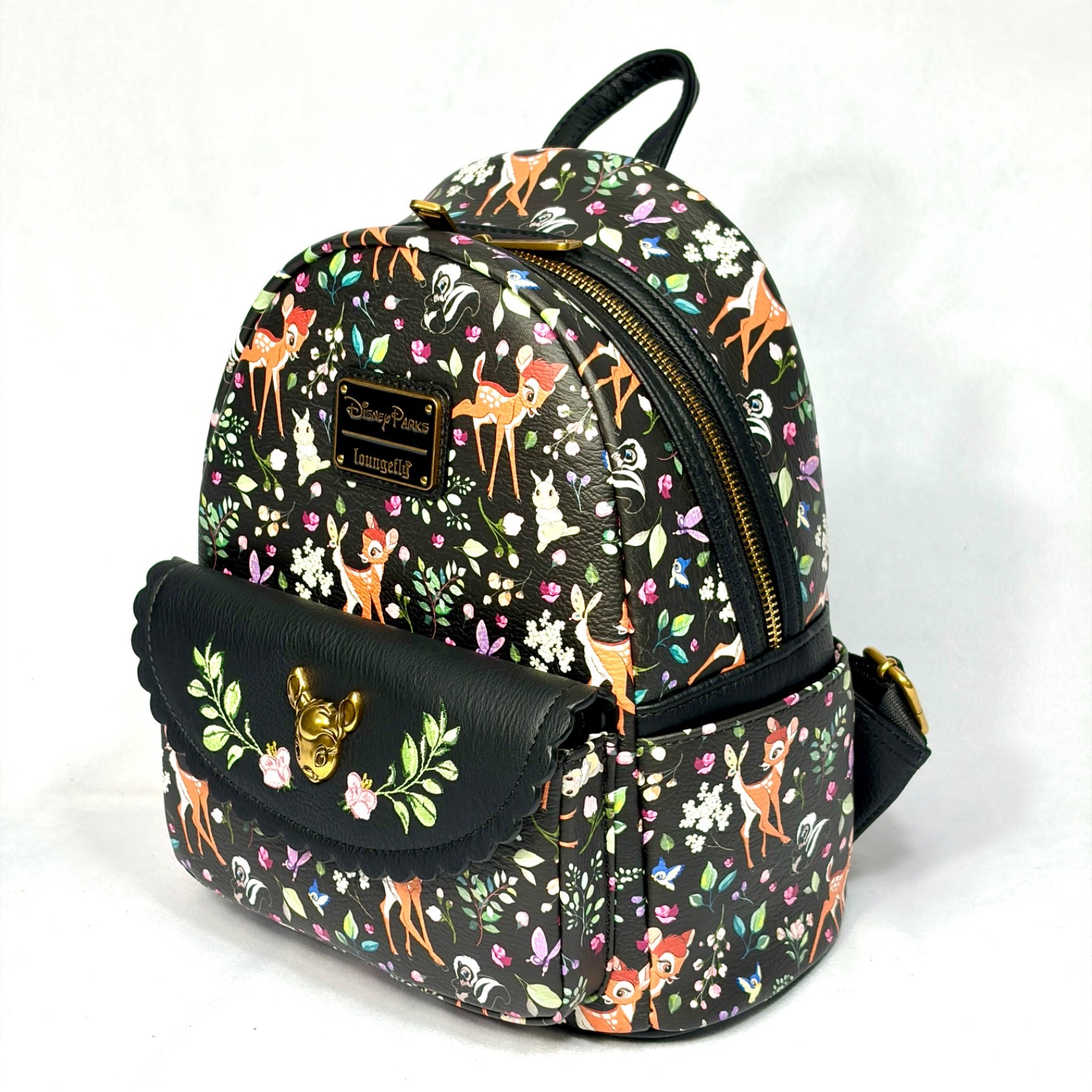 Disney Loungefly Bambi Mini Backpack Forest Friends Print – NEW