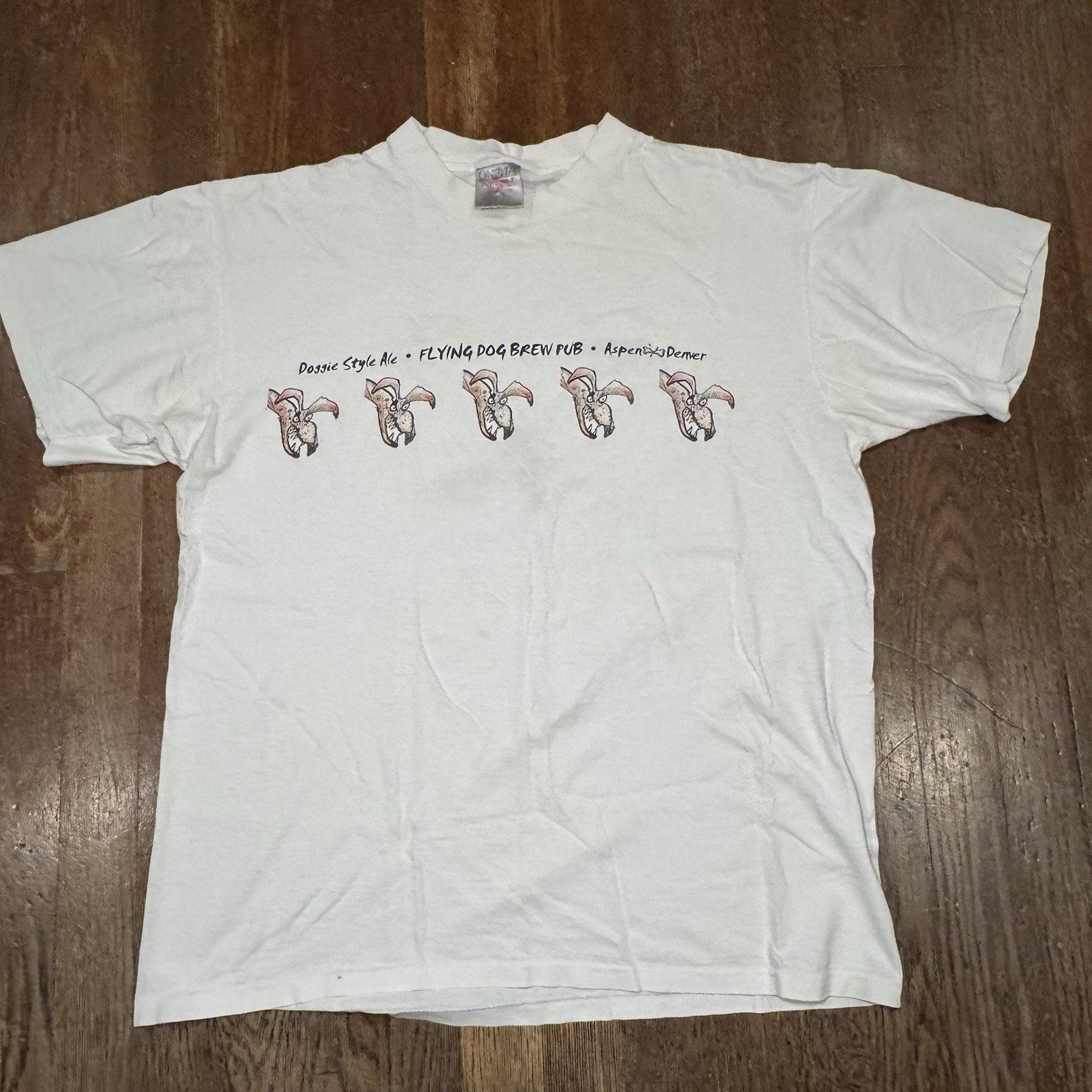 Rare Vintage Ralph Steadman Flying Dog Brewery T Shirt Men’s Large