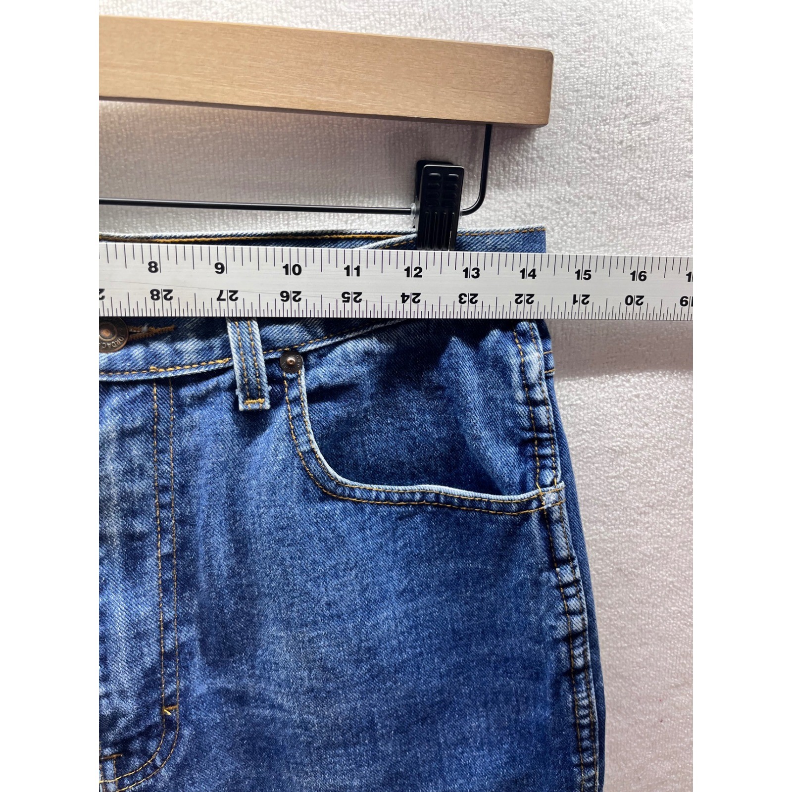 Jordache Vintage 90s Straight Leg Jeans Womens 11/12 Blue Denim Cotton VTG 3173
