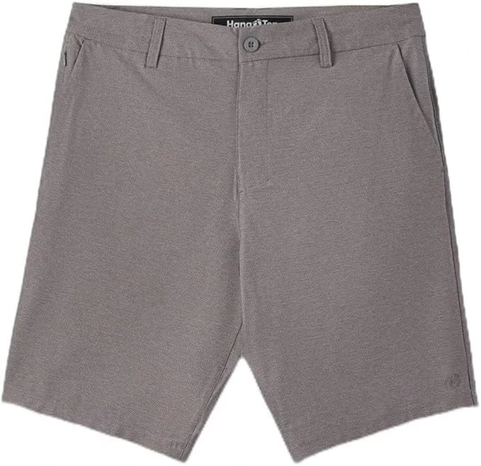 Hang Ten Men’s Regular Fit Hybrid Walk Shorts, Gray, Size 32