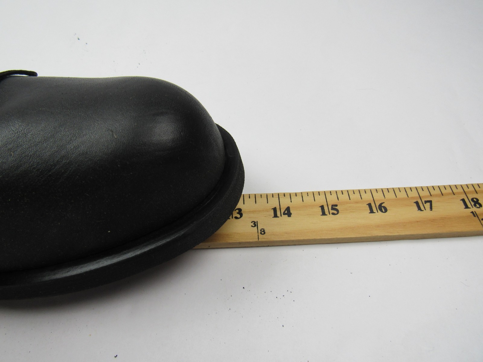 Vtg NOS 1970s Unicor Black Prison Issue Leather Derby Shoes Size 13 R Plainsman
