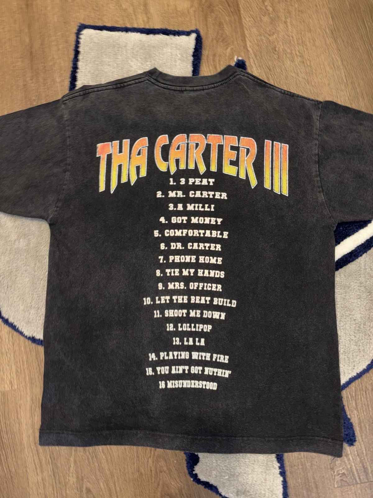 Lil Wayne Tha Carter III Double-Sided Graphic Tee Black Men’s M Cotton