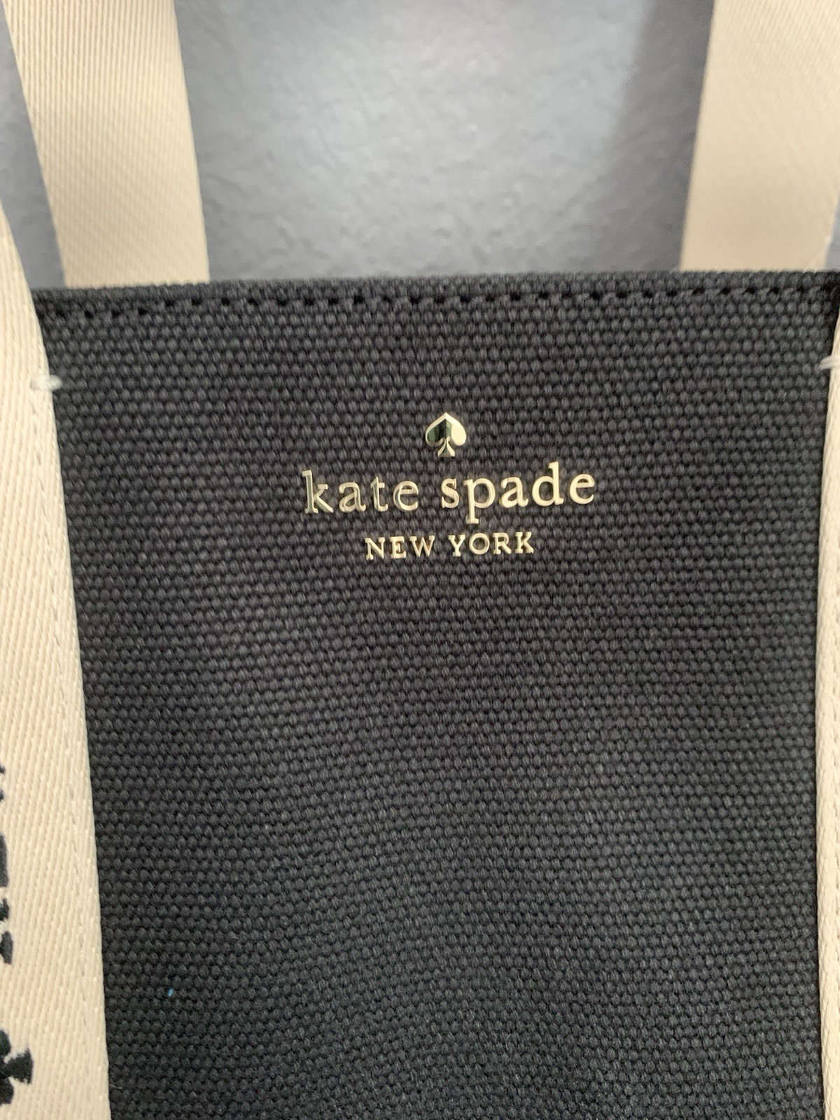 Kate Spade New York Kip Small Canvas Tote Shoulder Bag Black NWT