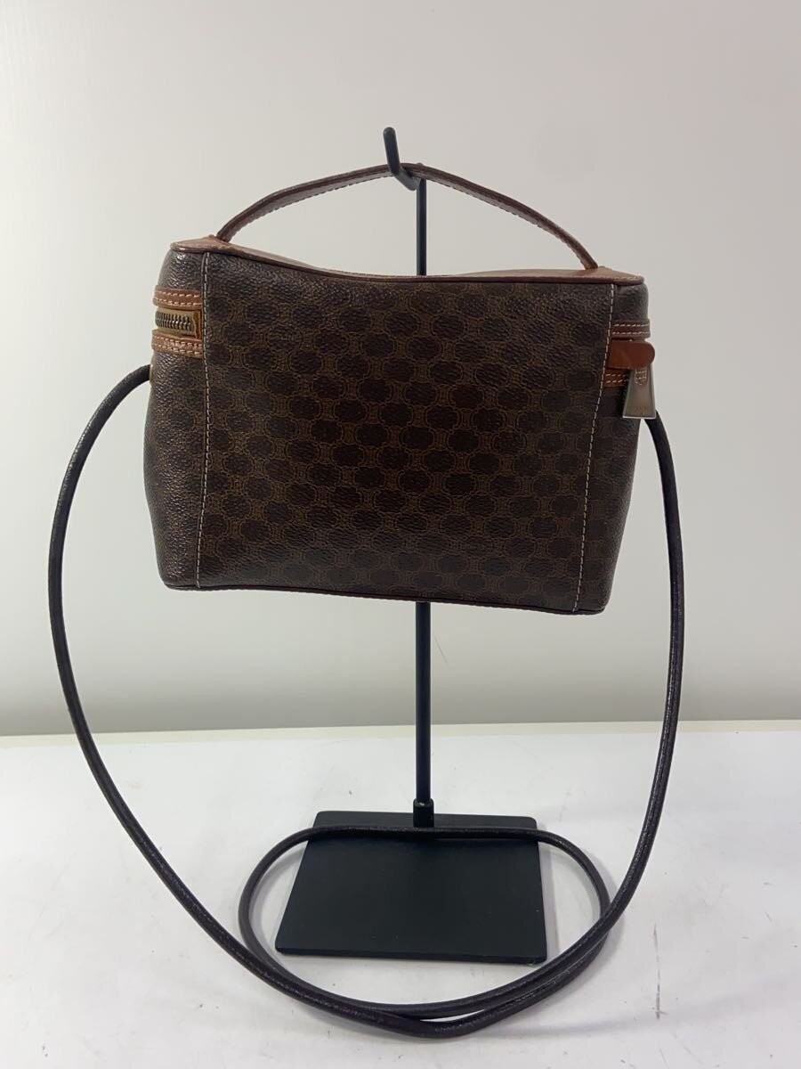 CELINE Shoulder Bag Leather Brown Allover M95