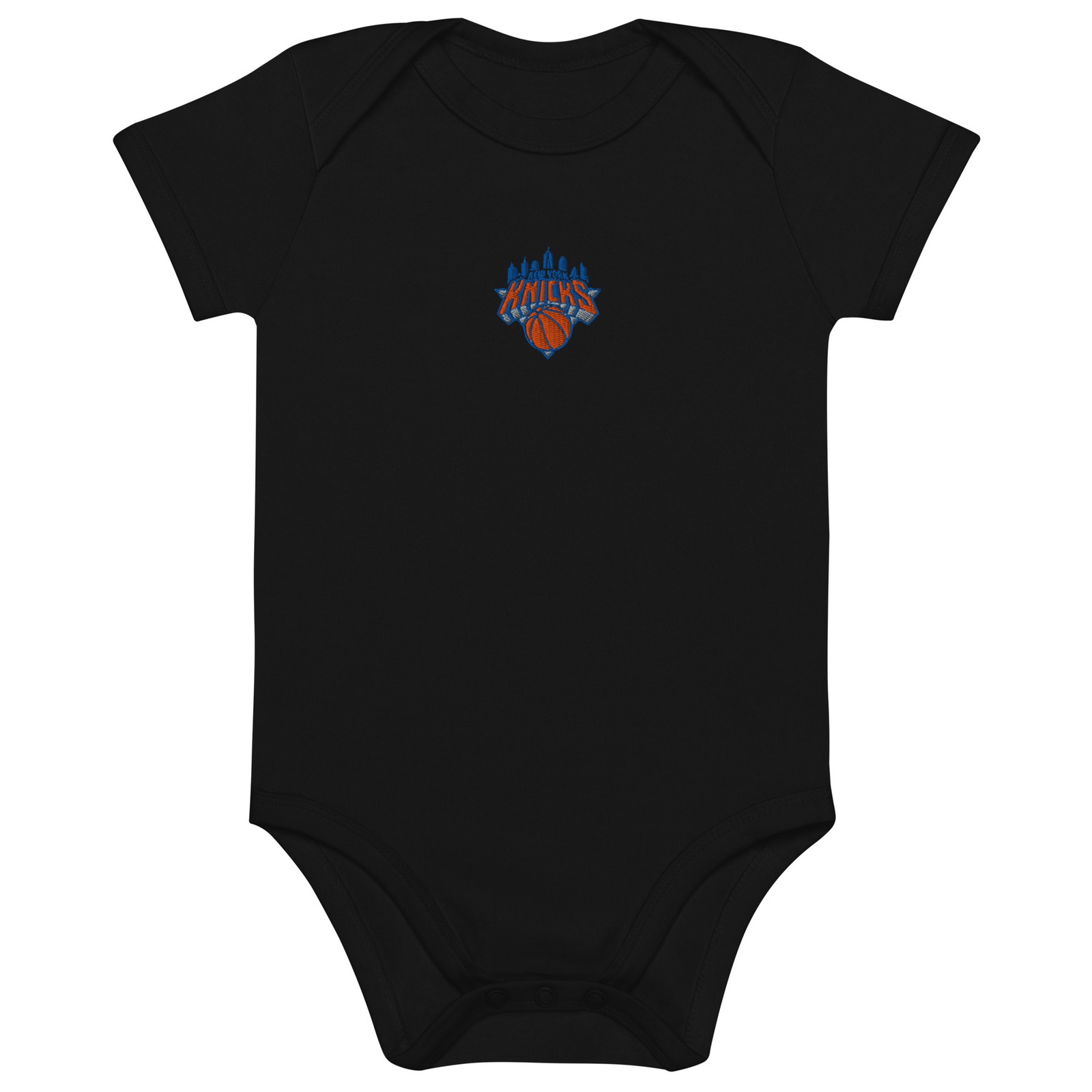 New York Knicks Inspired Orange and Blue NYK Organic cotton baby bodysuit