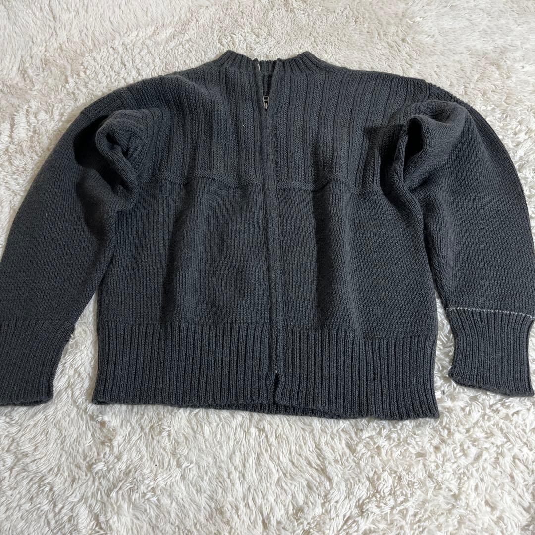 Two Moon Black Half-Zip Sweater Size M Ribbed Knit