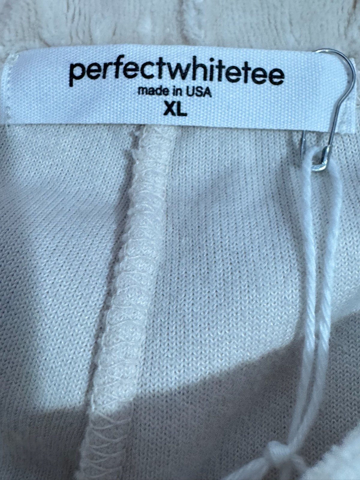 Perfect White Tee Womens Ivory Sugar Holly Velour Wide Leg Sweatpants Sz XL NWT