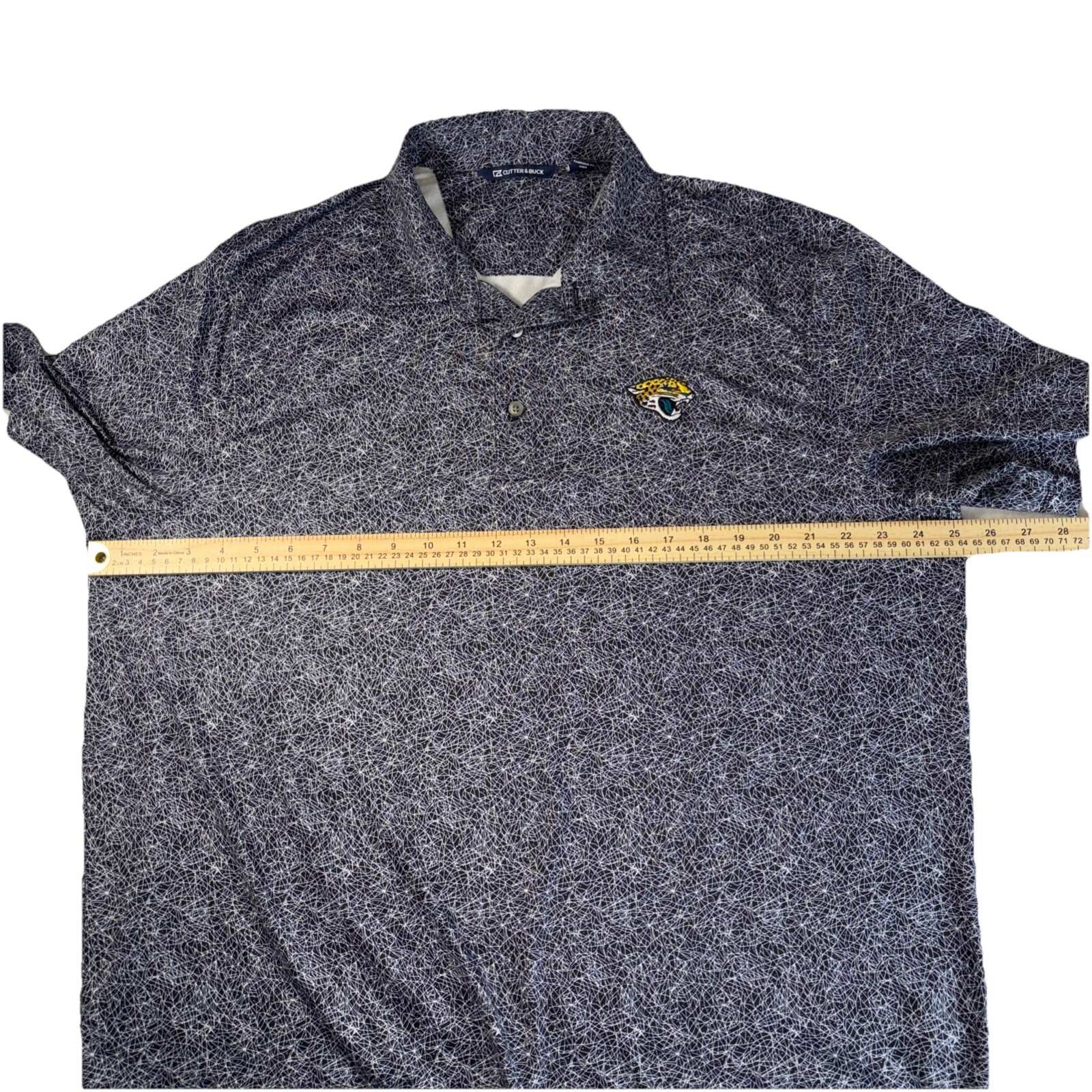 Cutter Buck Men’s XL NFL Jacksonville Jaguars Golf Polo Lightweight Stretchy