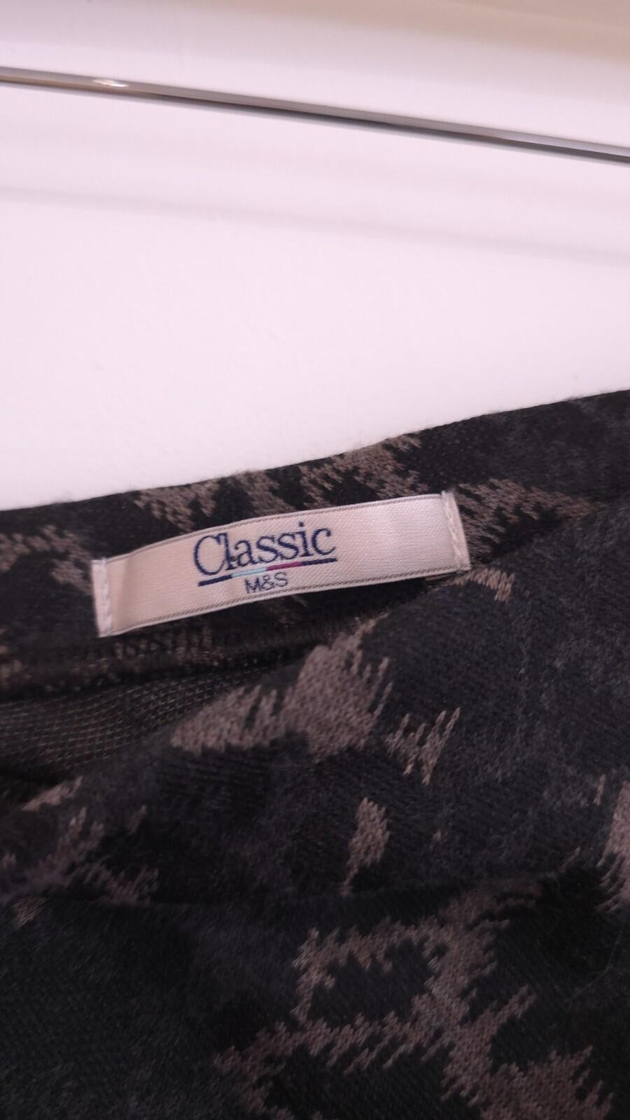 Marks & Spencer M&S Classic Womens Leopard Print Midi Skirt Elastic Waist -Sz 22