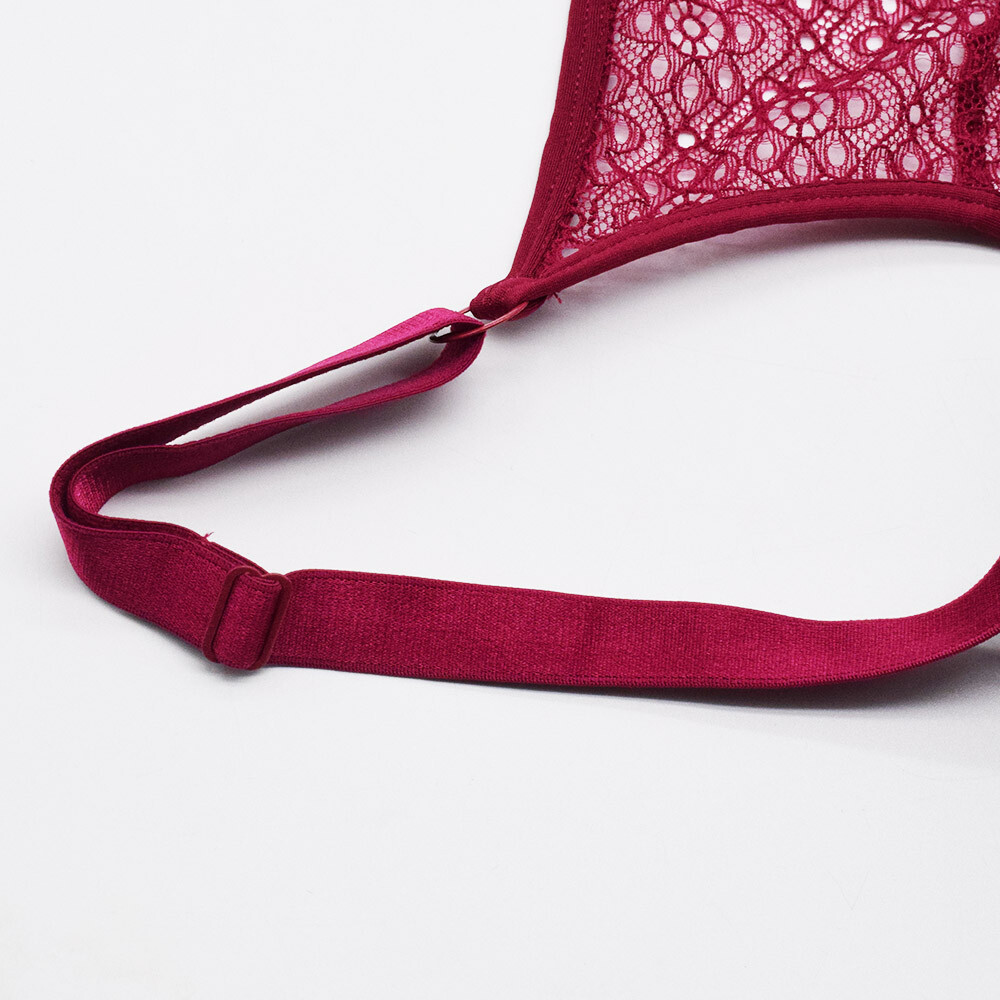 Large Cup Women Bras Front Closure Brassiere Lace Racer Back Lady Sexy Lingerie