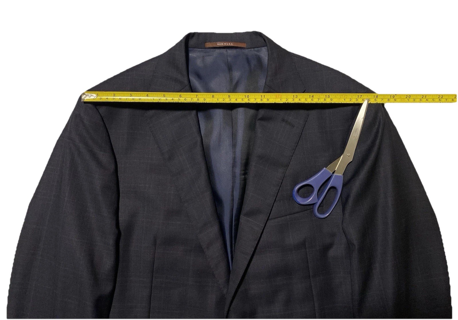 Hickey Freeman Beacon 2-Piece Men Suit Plaid Worsted Wool Size 42L-35 Made USA