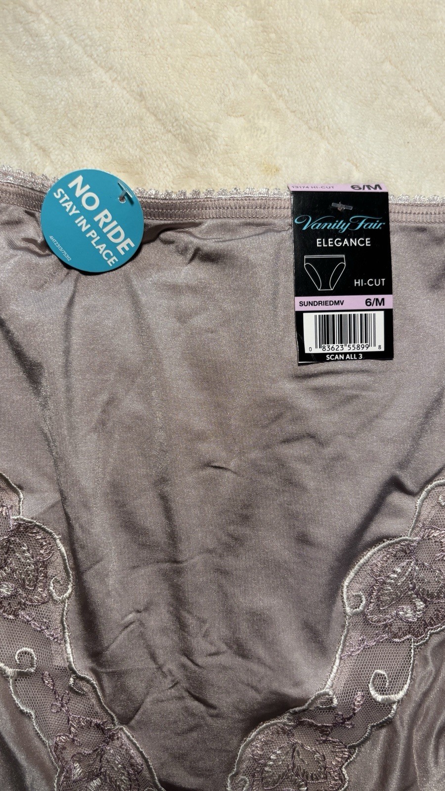 NOS 10pack Vanity Fair Perfectly Yours Briefs/Smooth Moves Hi Cut Briefs Size 6