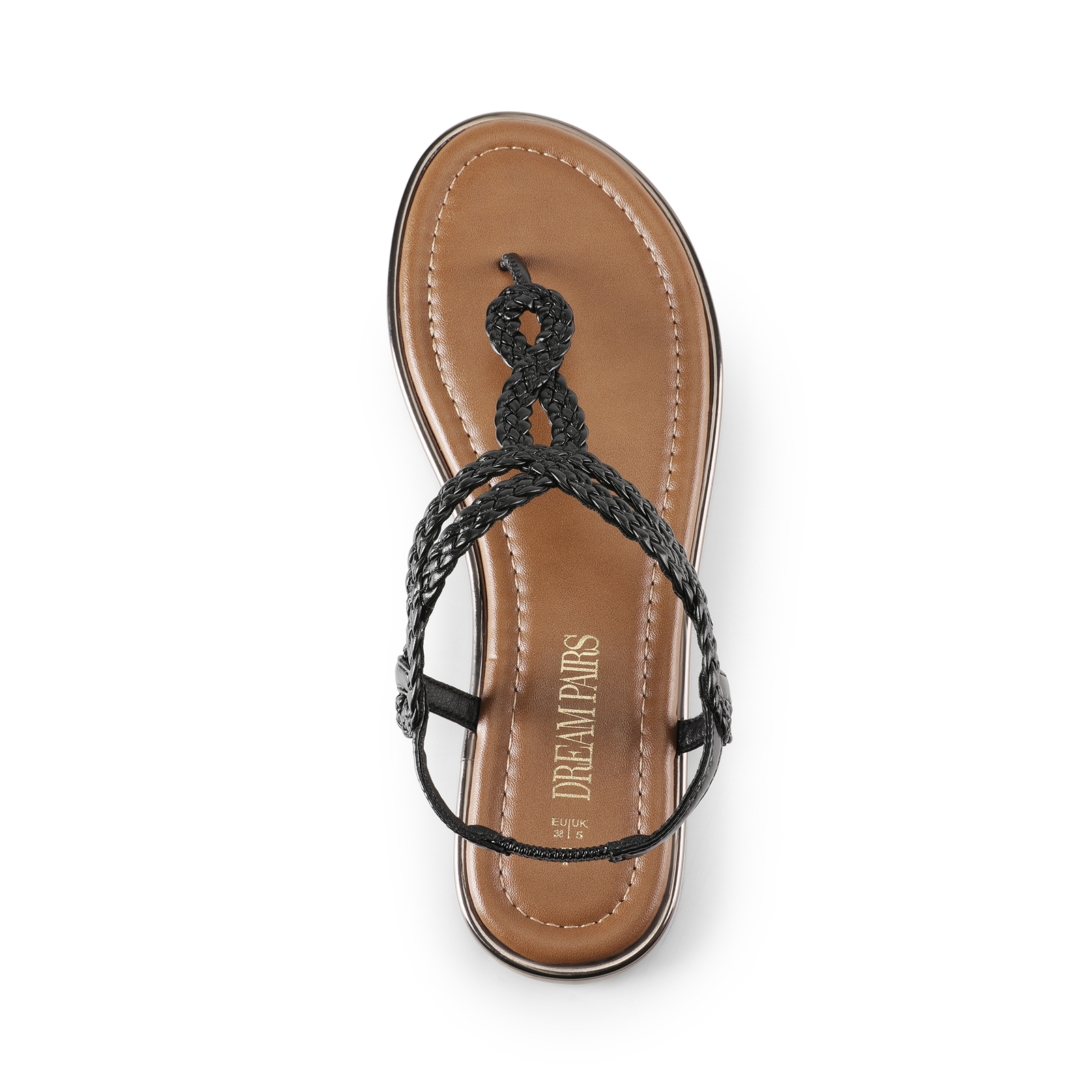 Women Casual Elastic T-Strap Thong Sandals Flip Flop Comfortable Flat Sandals