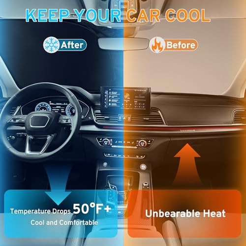 Car Windshield Sun Shade Sunshade Compatible with GMC Acadia 2026-2025 2024