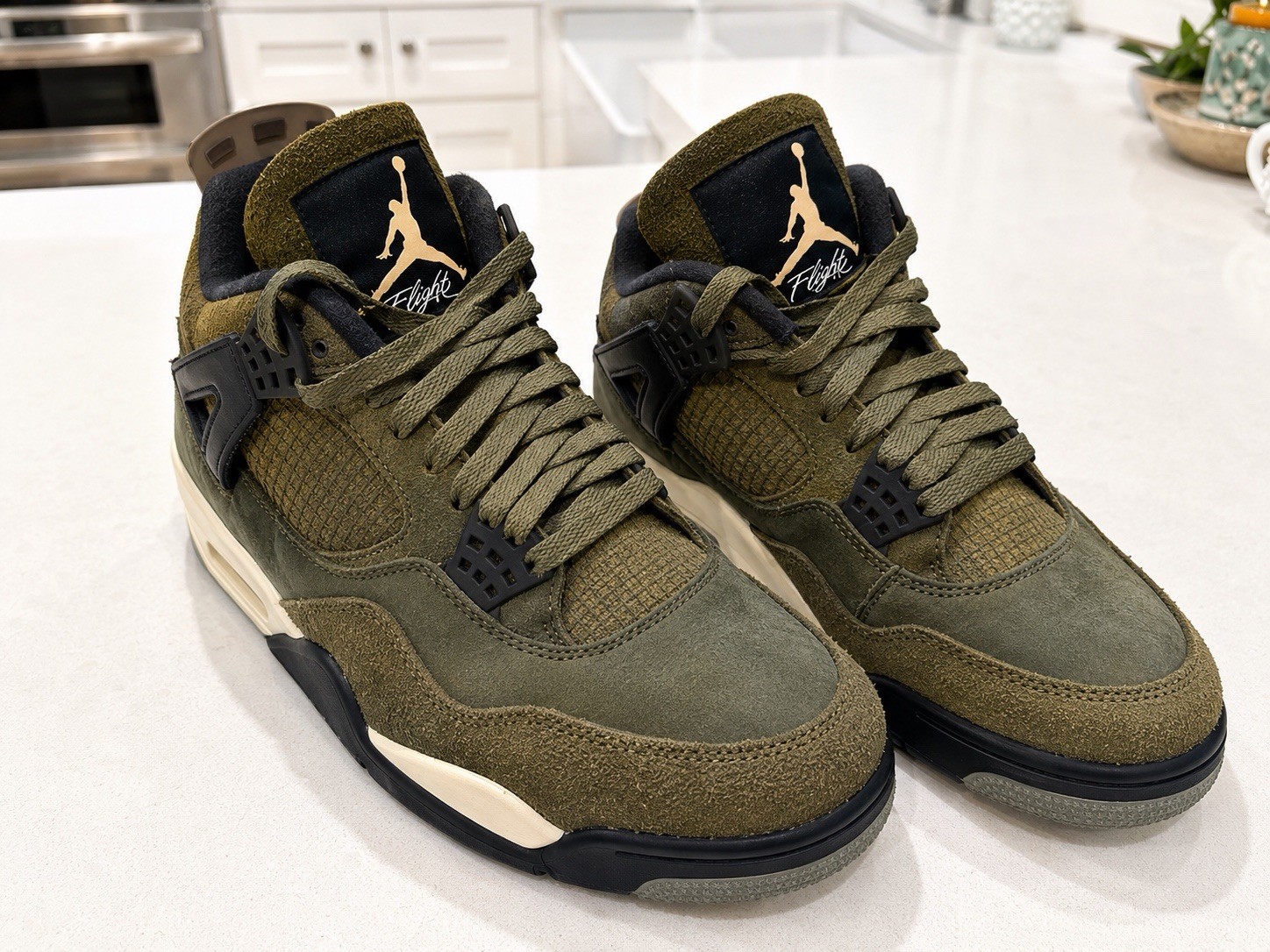 Size 11 – Jordan 4 SE Retro Low Craft – Olive- Free Expedited Shipping